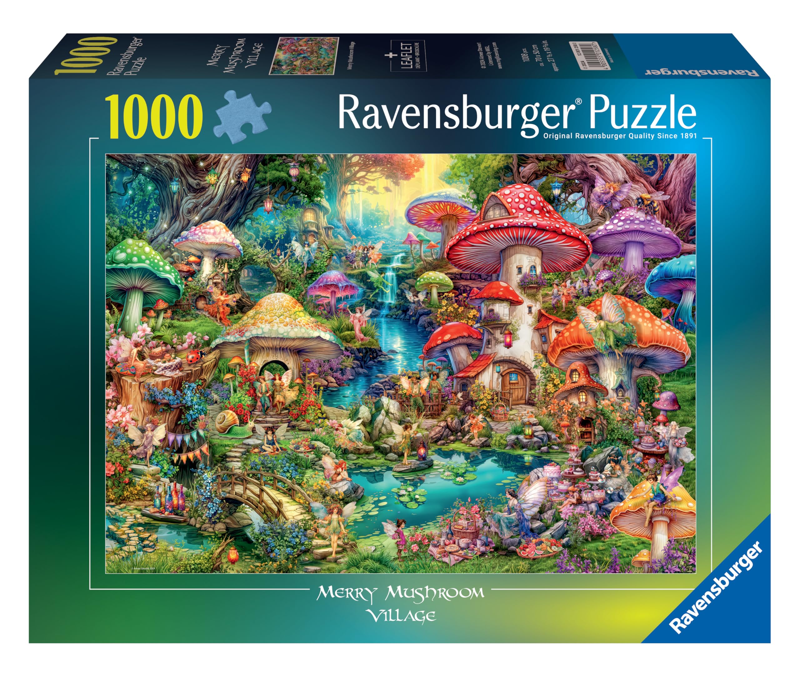 Ravensburger Merry Mushroom Village 1000 Piece Jigsaw Puzzle 5