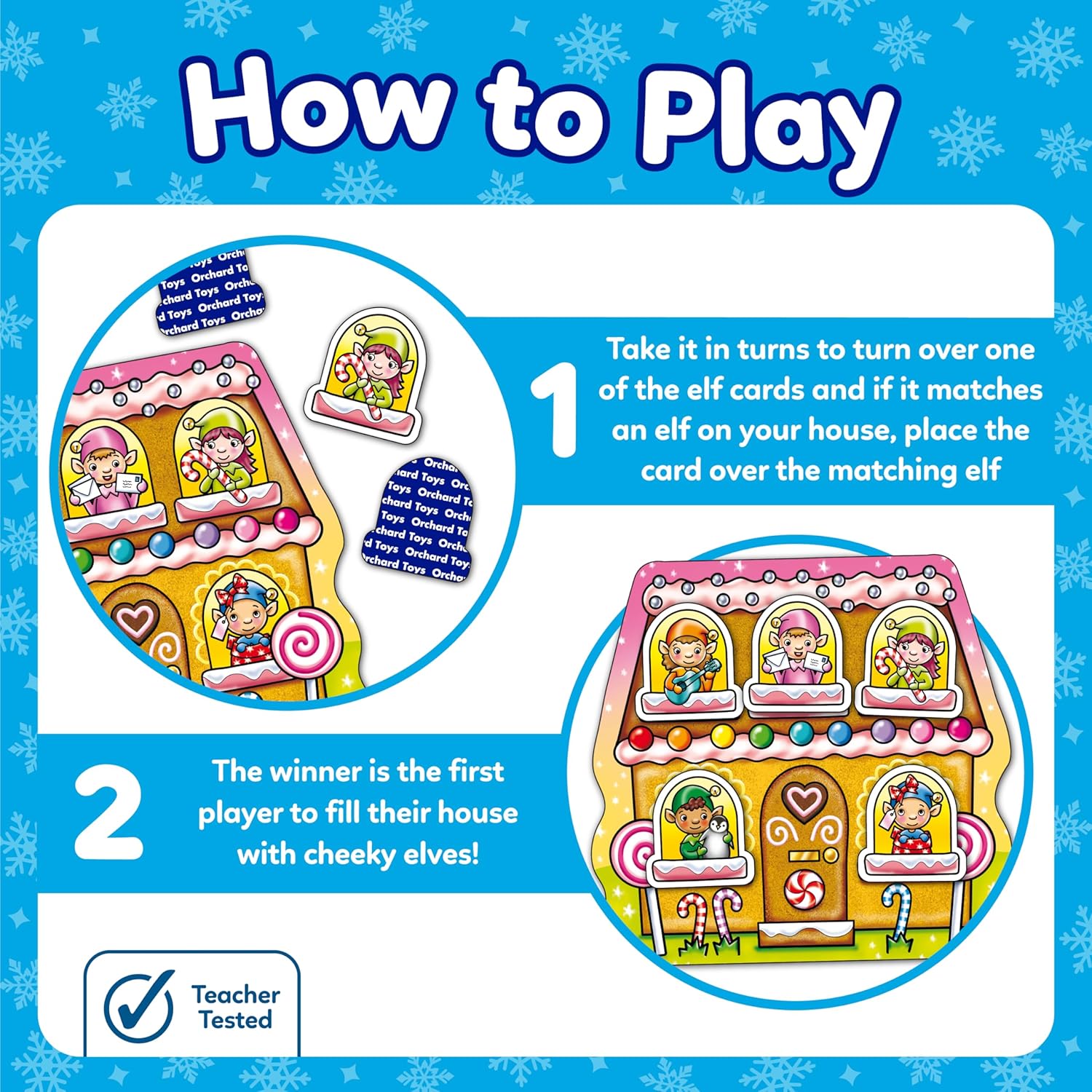 Orchard Toys Elf Lotto Mini Game - Festive Matching Bingo for Kids Ages 3-6 4