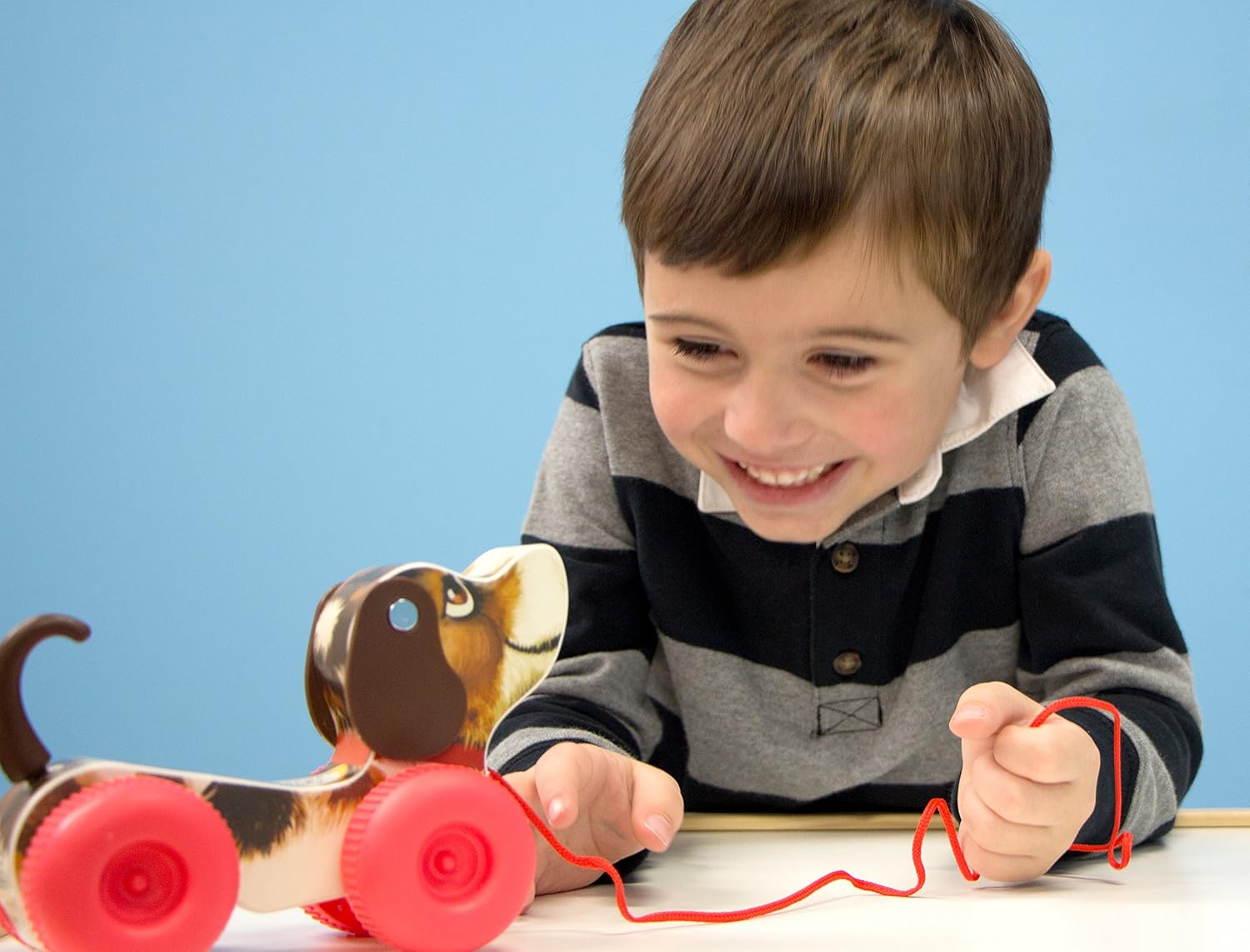 Fisher-Price Little Snoopy Pull-Along Toy - Retro Wooden Dog for Toddlers 6m+ 7