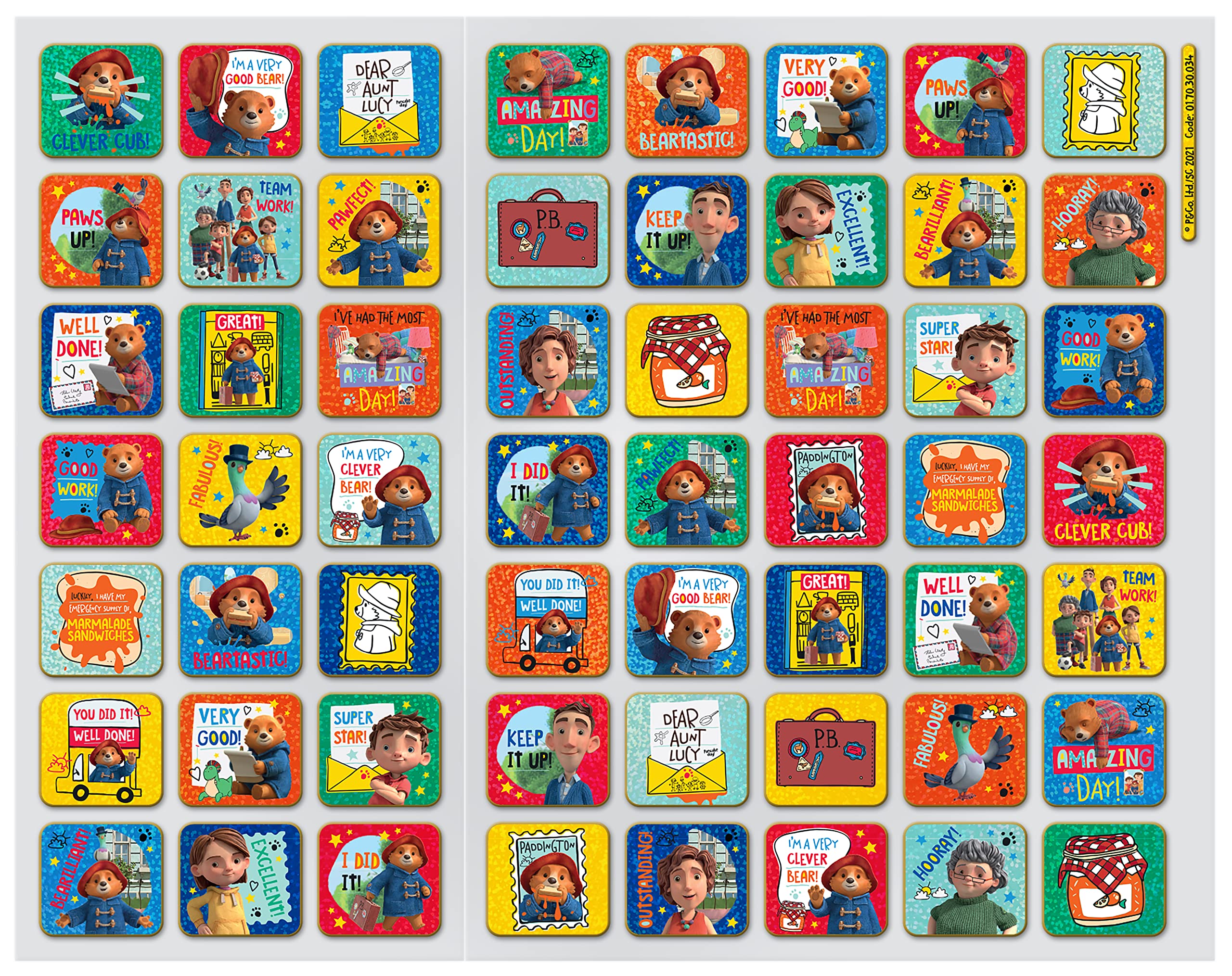 Paper Projects The Adventures of Paddington Reward Chart - Encourages Good Behaviour | Includes 56 Sparkly Stickers | Unisex Children 4