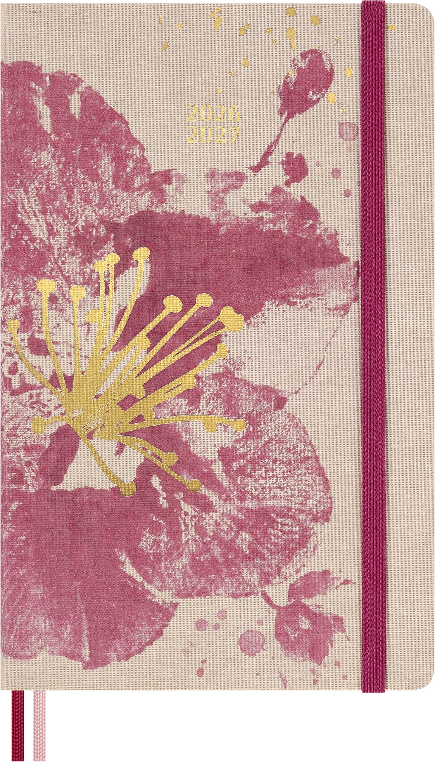 Moleskine 18-Month Weekly Planner 2026-2027 Sakura Collection - Hard Cover, Large Size 13x21cm 1