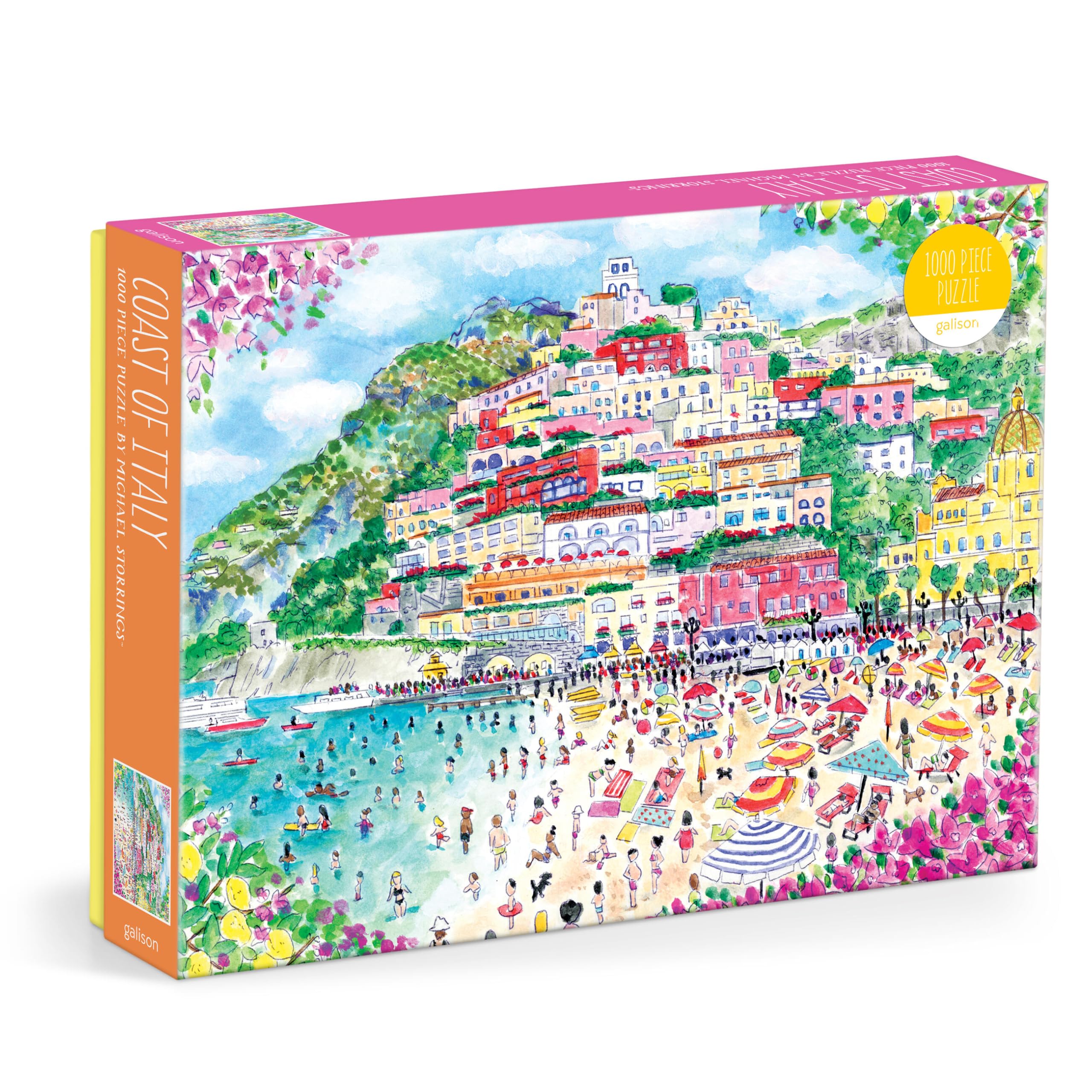 Galison Coast of Italy - 1000 Piece Michael Storrings Jigsaw Puzzle