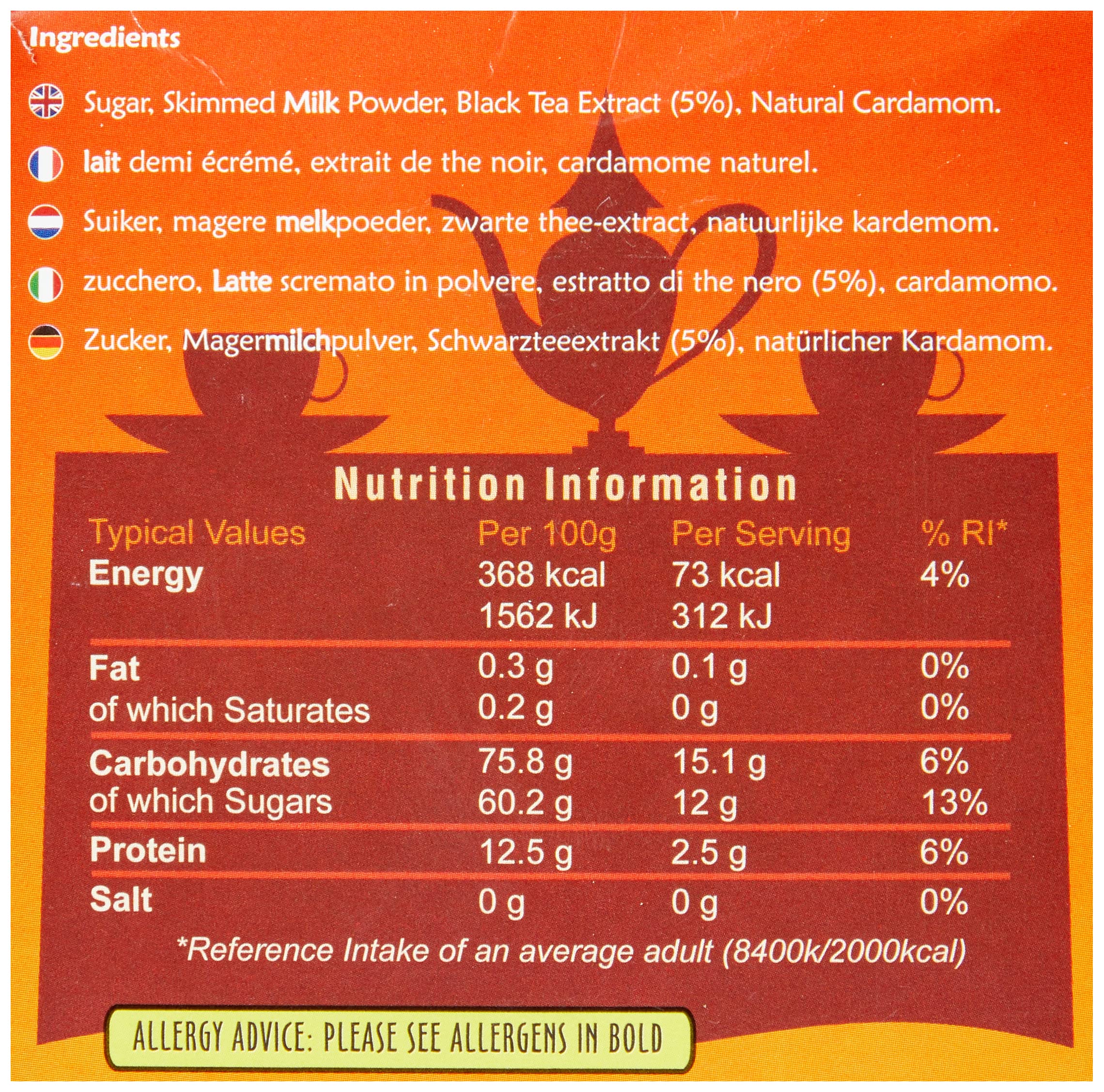 Royal Chai Premium Instant Karak Chai (Sweetened) - 10 Count Box 4