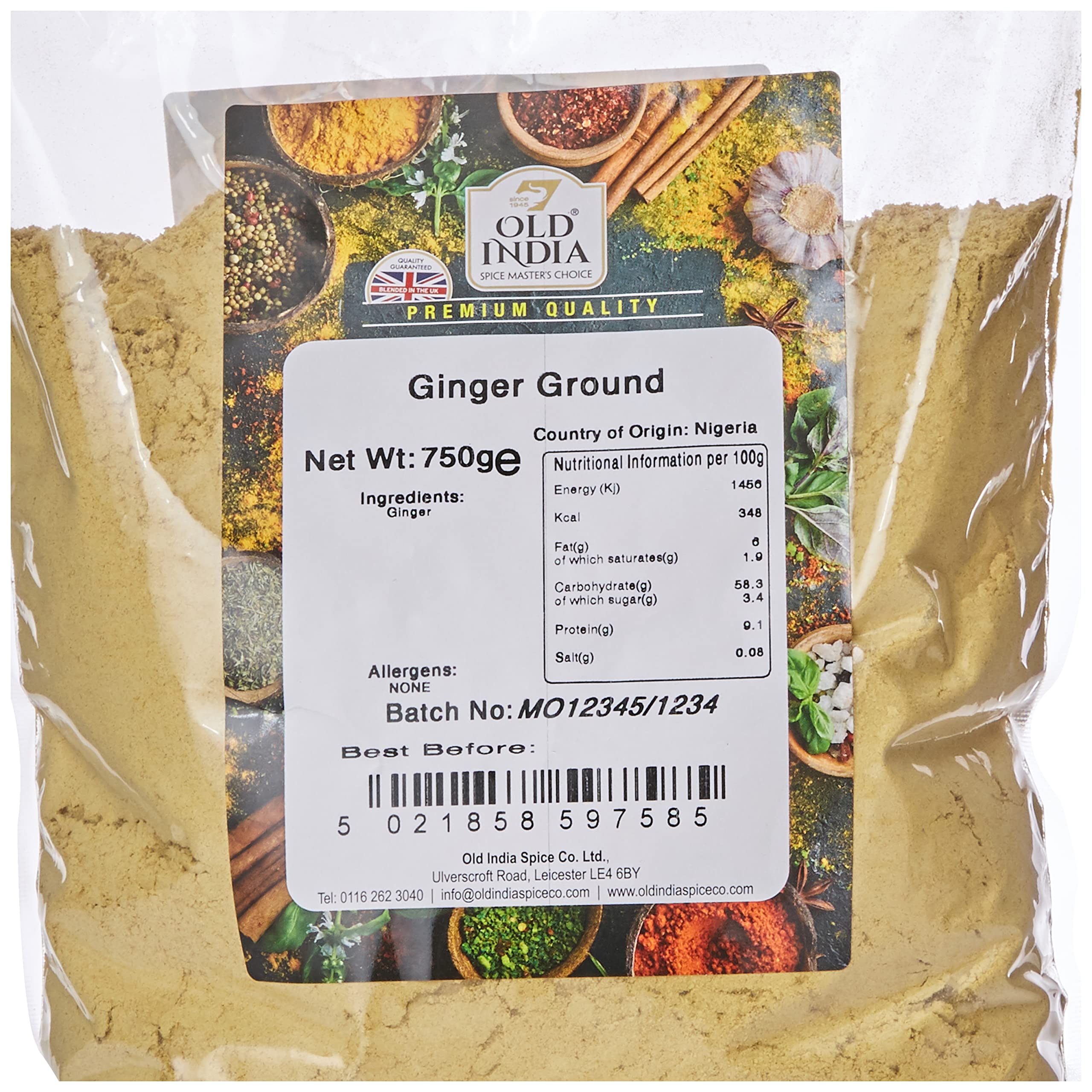Old India - Ground Ginger 750g 3