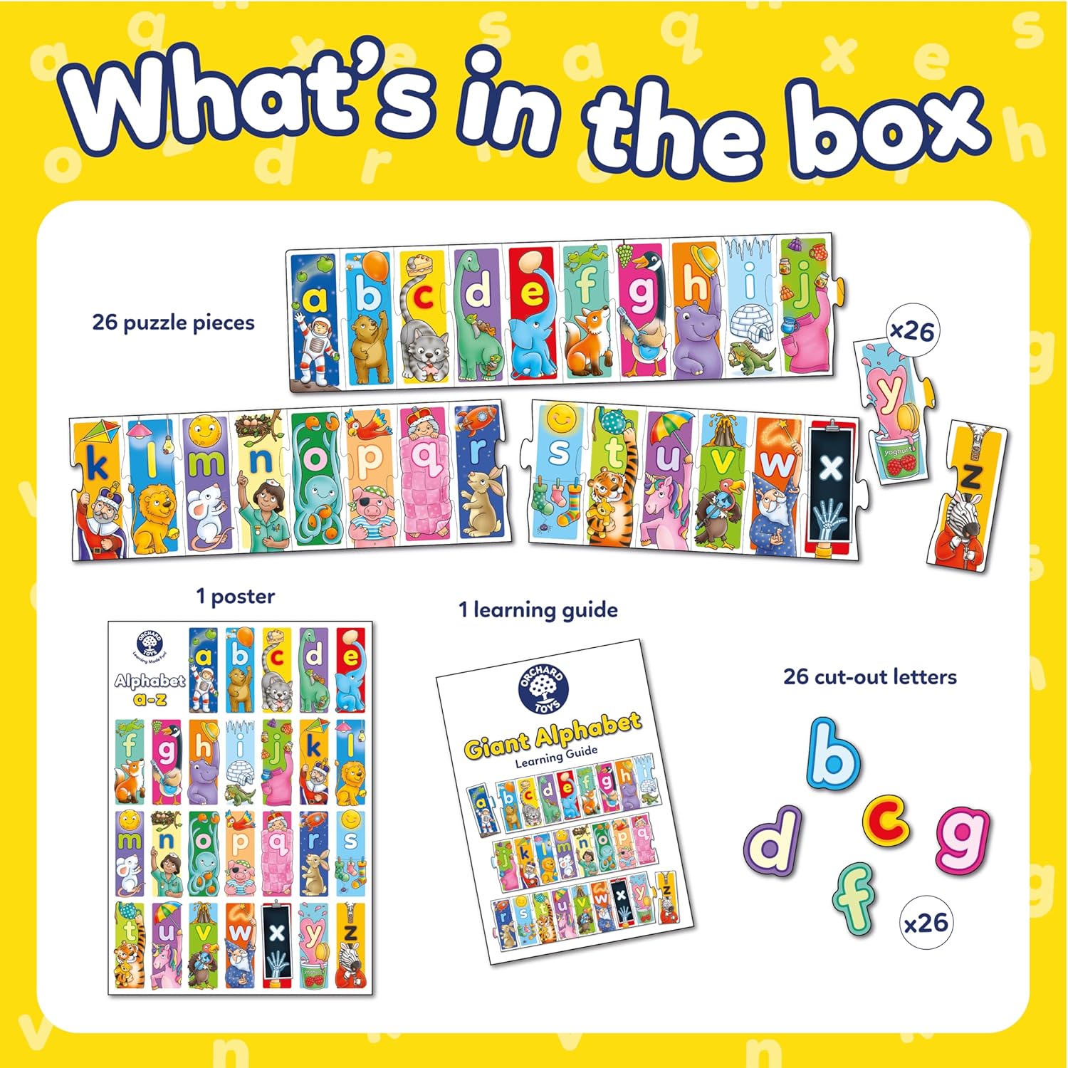 Orchard Toys Giant Alphabet Puzzle - Educational Jigsaw for Kids Aged 3+ 7