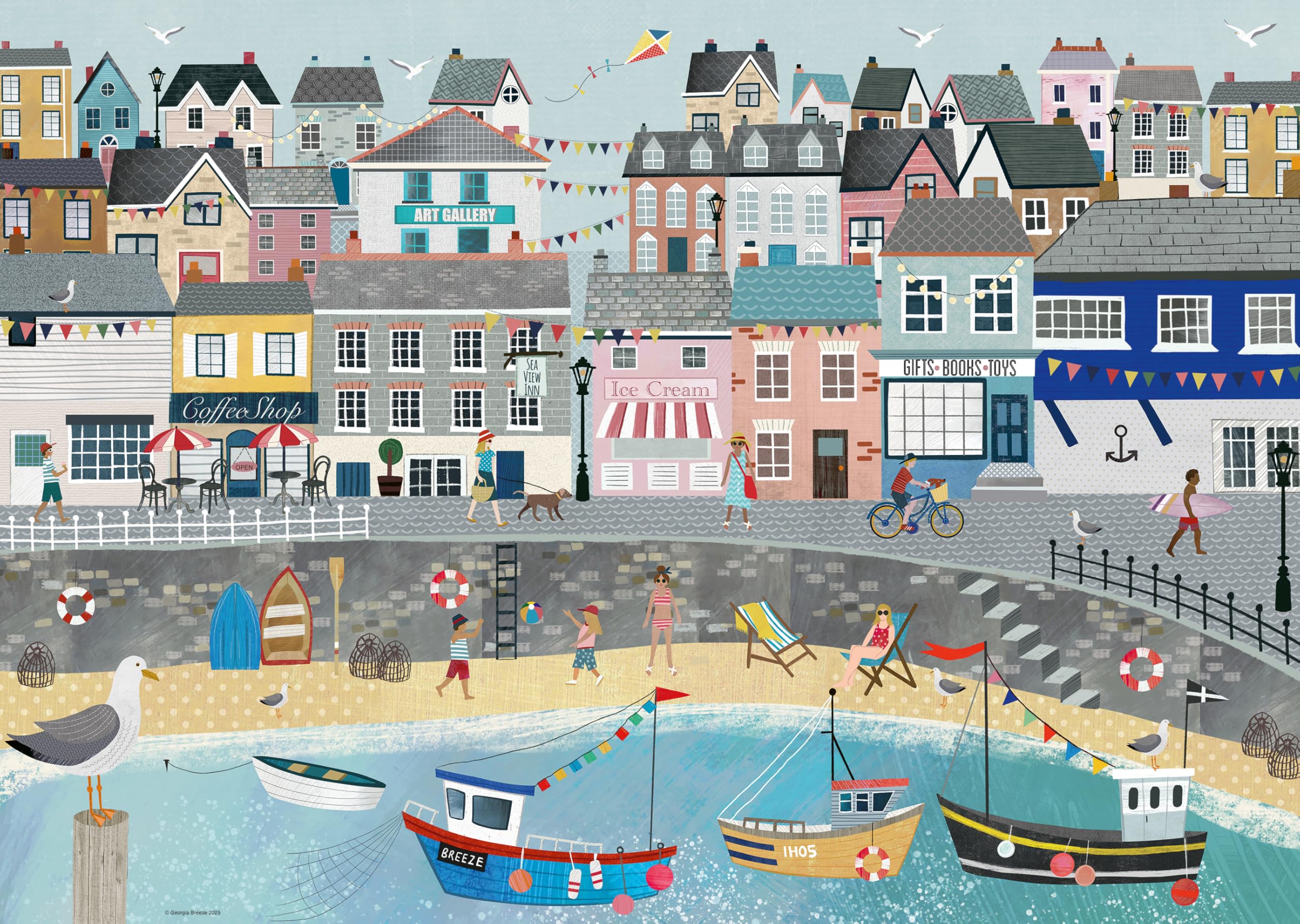 Ravensburger Coastal Harbour Jigsaw Puzzle - 1000 Pieces | 70 x 50 cm