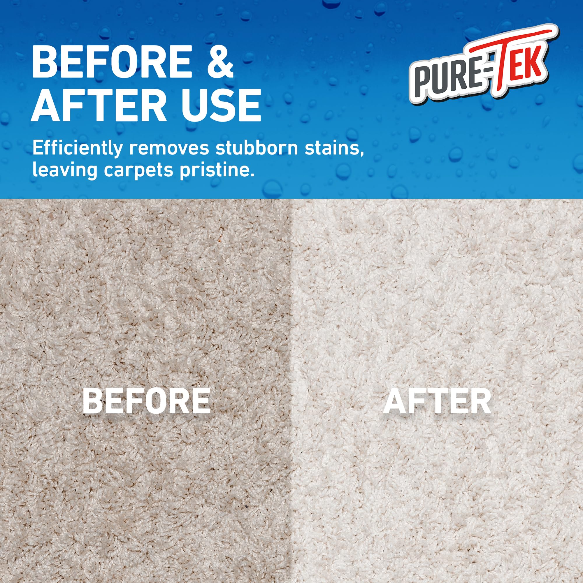 PURE-TEK Carpet Machine Detergent Shampoo - Concentrated Liquid for Deep Cleaning | 1L 3