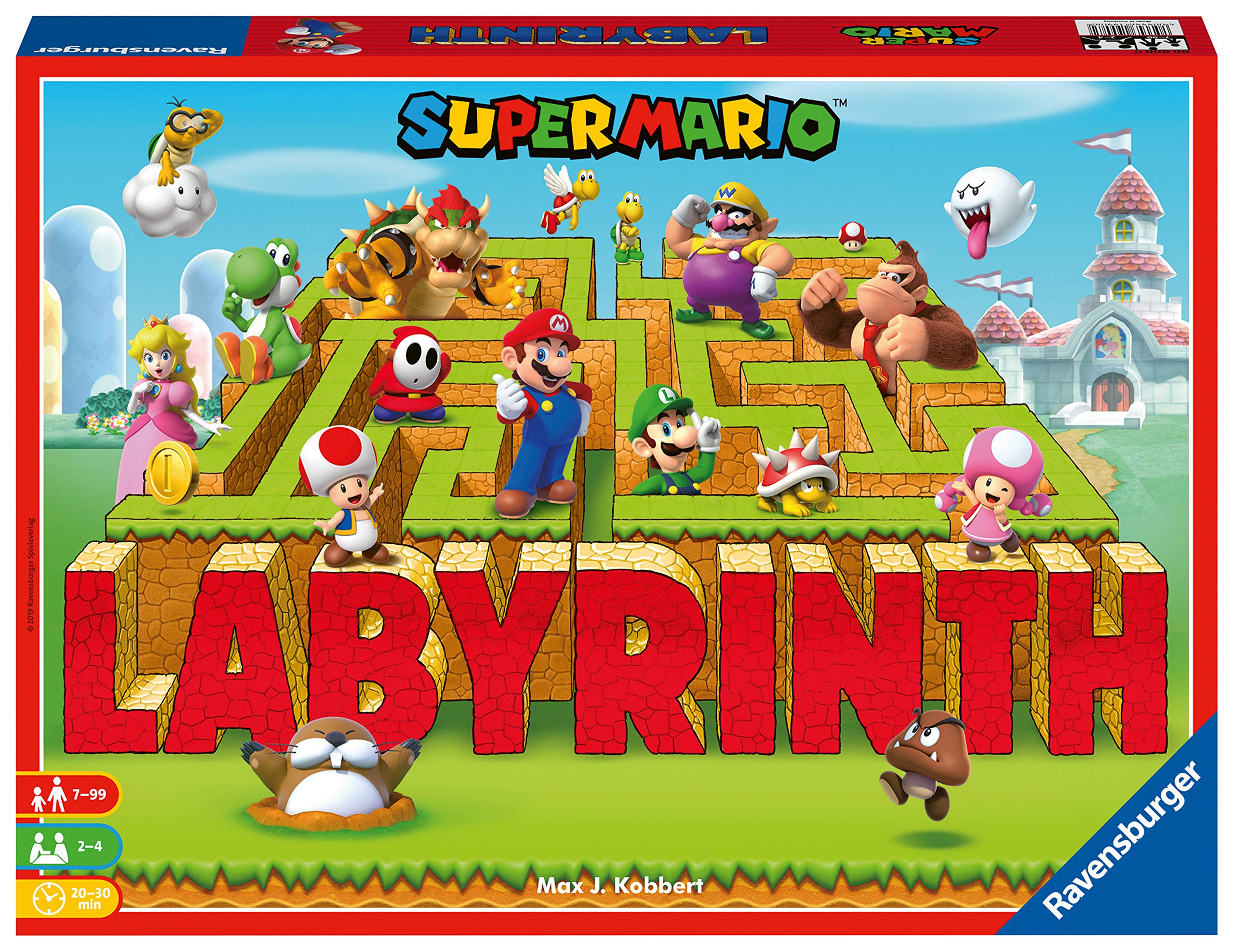 Ravensburger Super Mario Brothers Labyrinth Moving Maze Board Game for Kids & Adults, 2-4 Players, Ages 7+