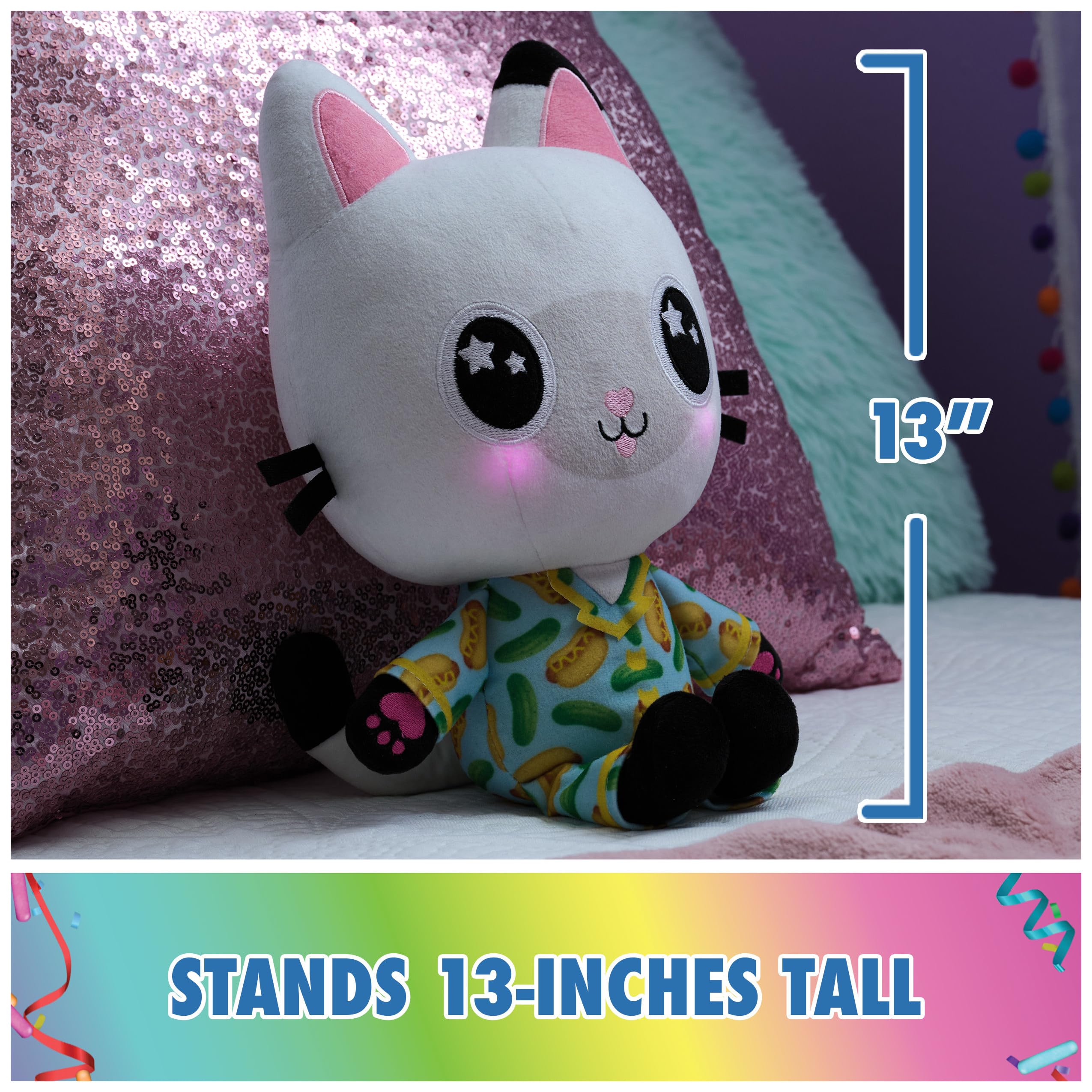 Gabby’s Dollhouse Sleepy Time Pandy Paws - 33 cm Light-Up Plush Toy 5