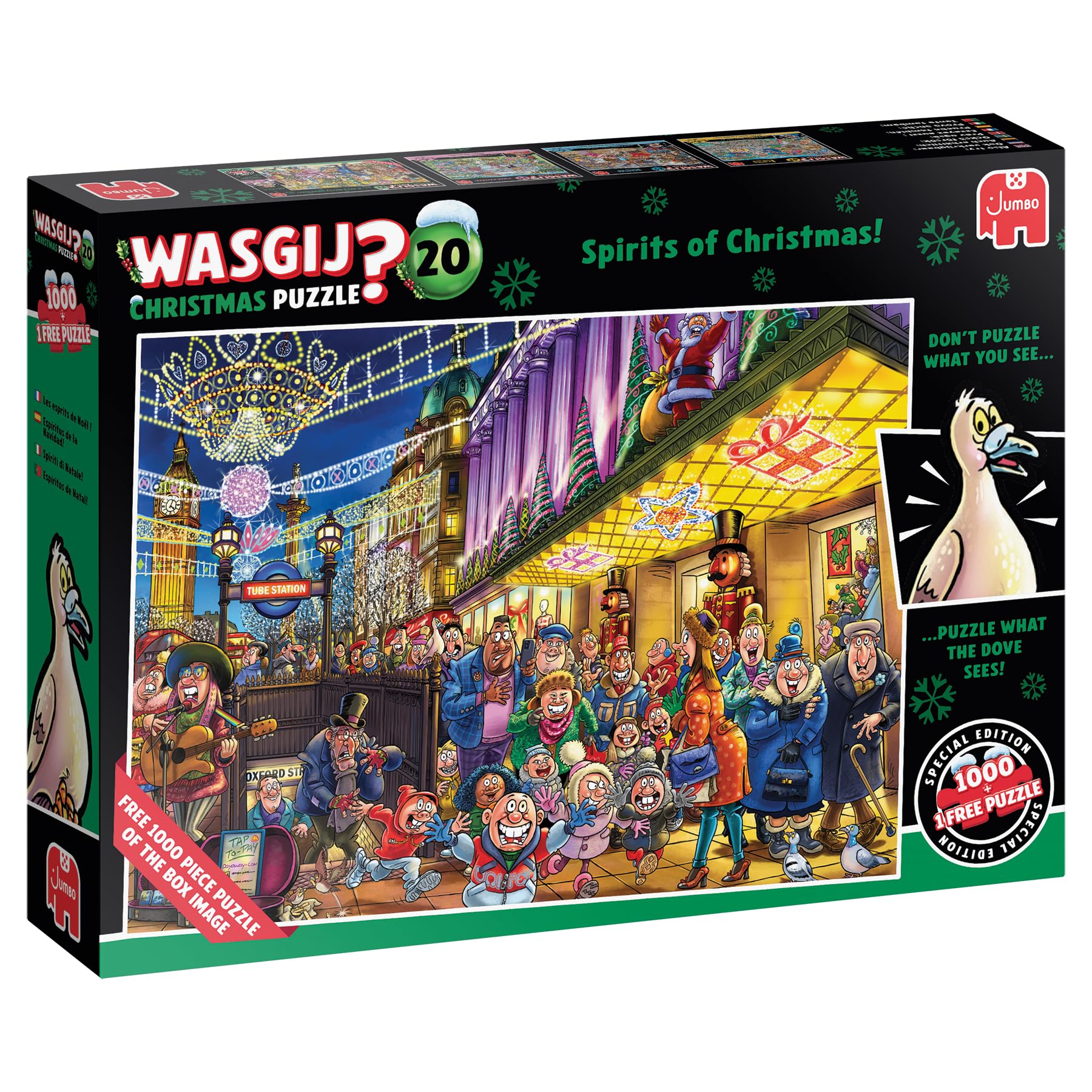 Wasgij Christmas 20: Spirits of Christmas - 2 x 1000 Piece Puzzles for Adults