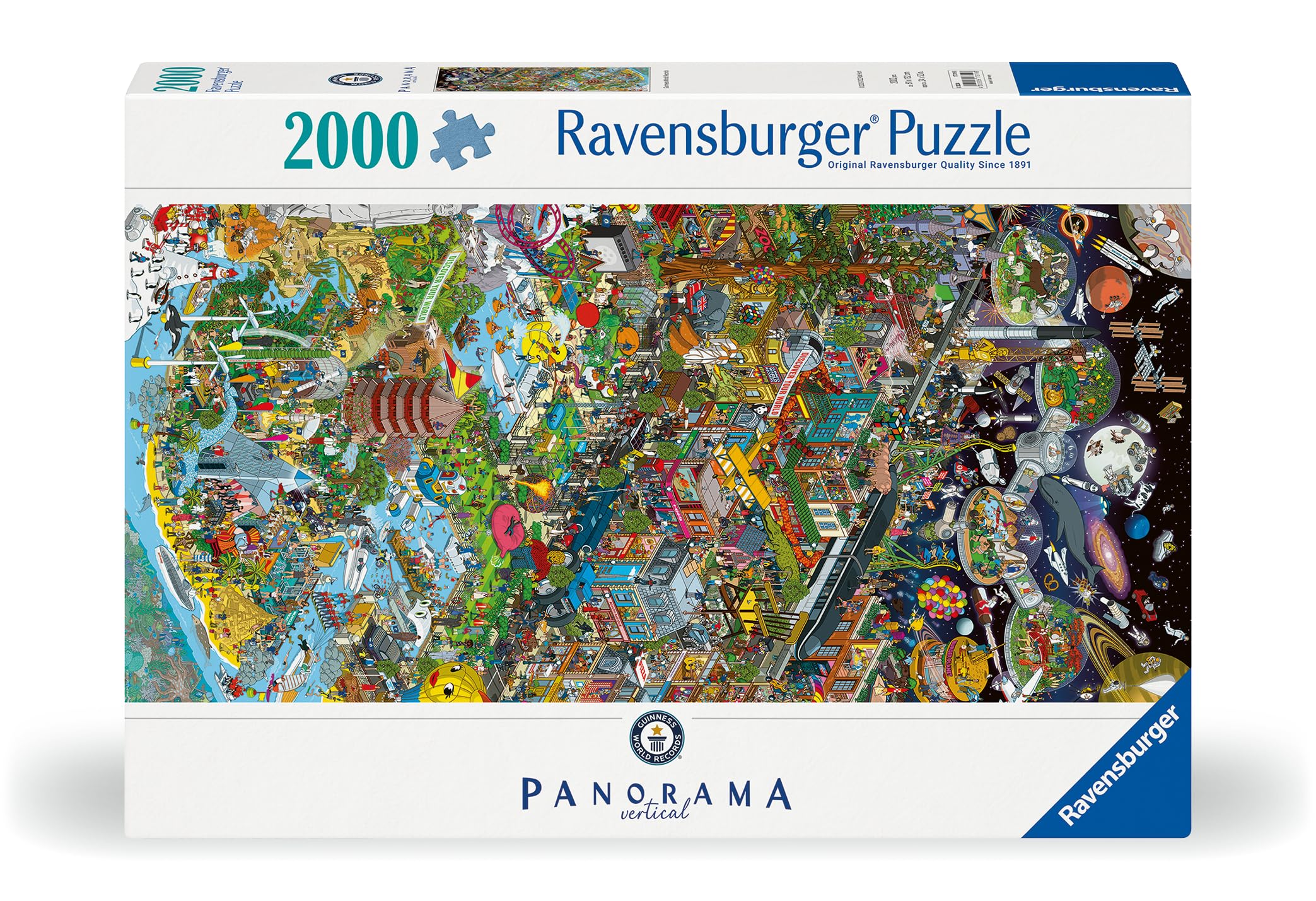 Ravensburger Guinness World Records 2000 Piece Jigsaw Puzzle - Panoramic Puzzle for Adults & Kids 12+ 7