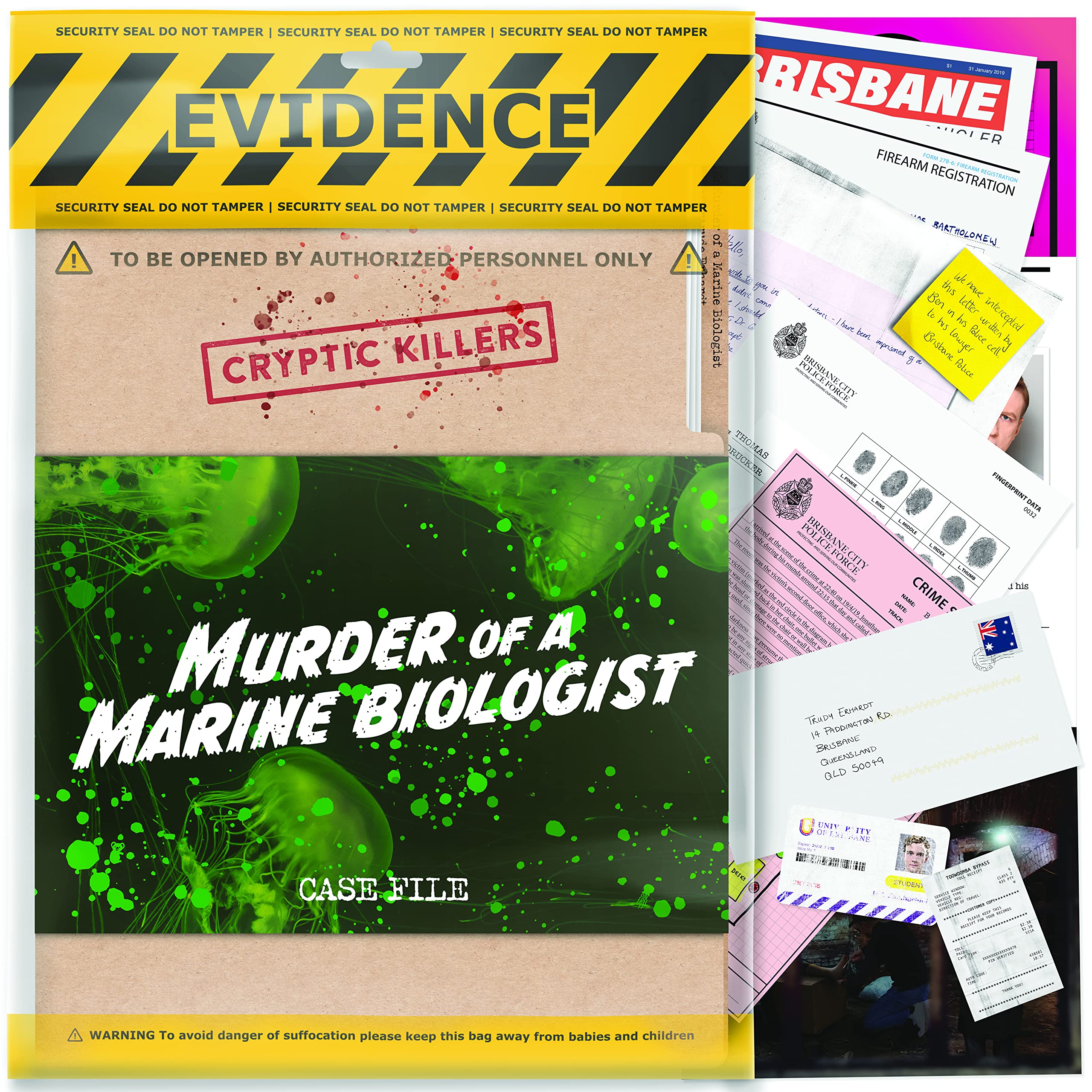 Cryptic Killers Unsolved Murder Mystery Game - Cold Case Files Investigation | 3+ Hours Playtime | Difficulty 4/5