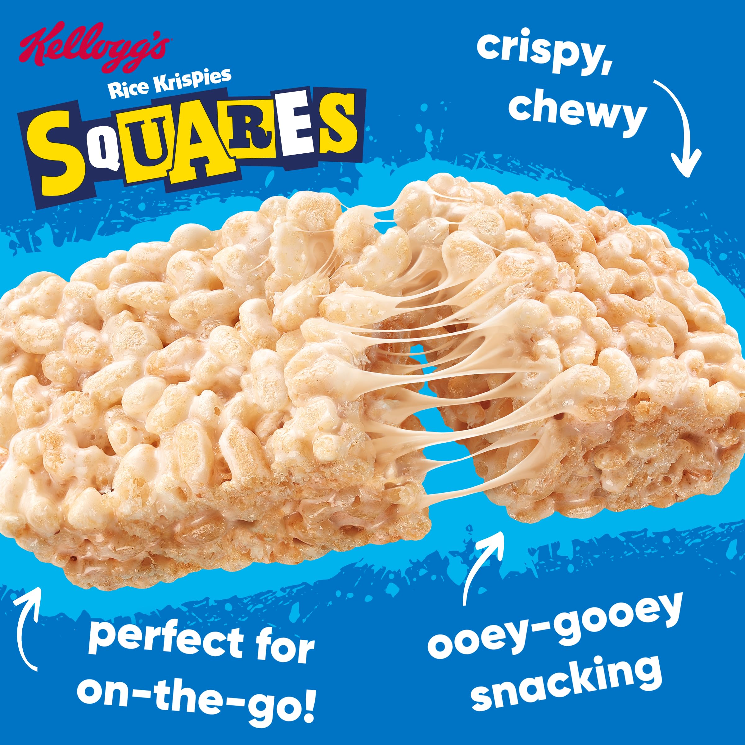 Rice Krispies Squares Marshmallow Cereal Bars - 30 Count Pack | 28g Each