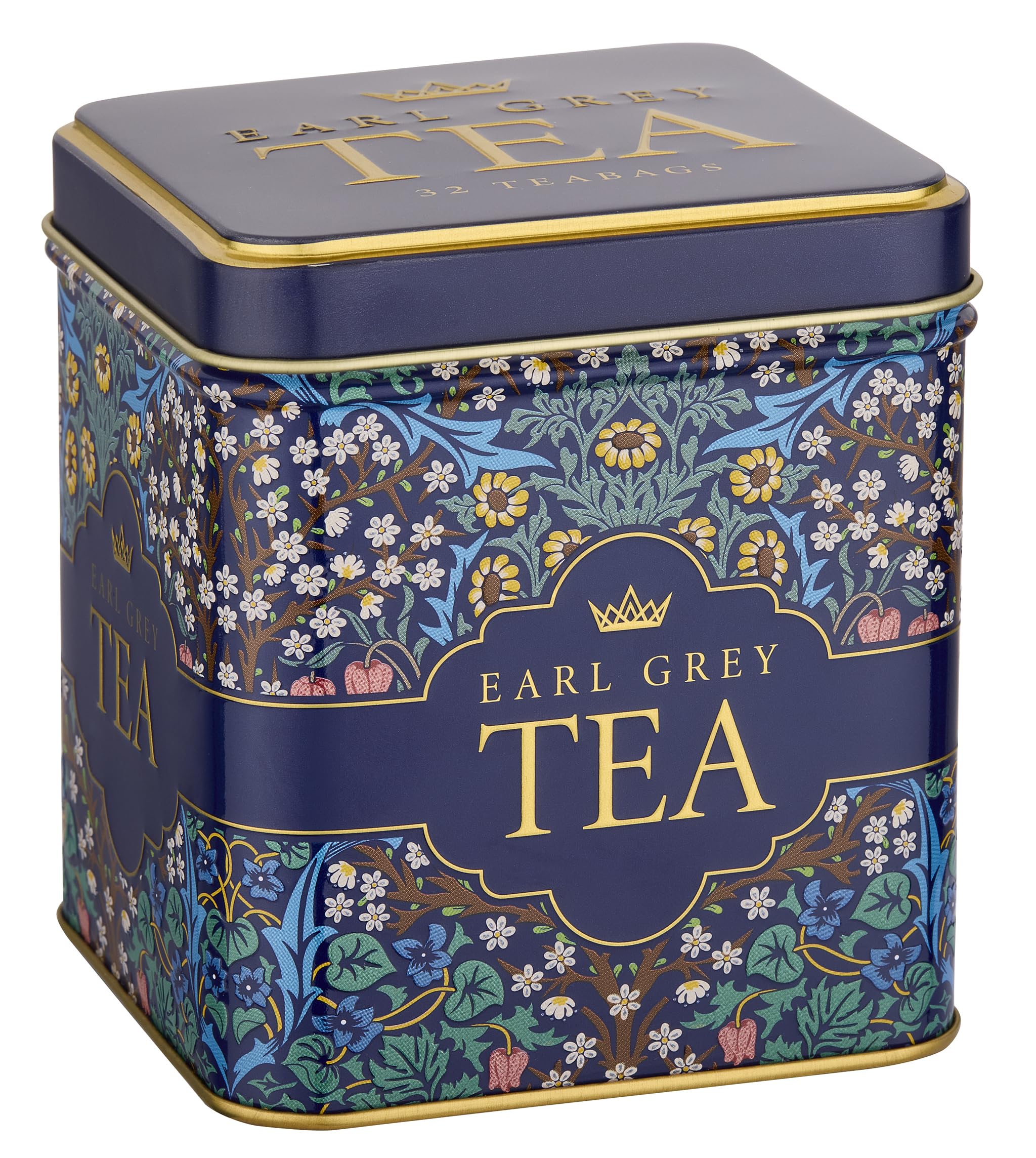 New English Teas Victorian Garden Tea Tin with 32 Earl Grey Teabags 6