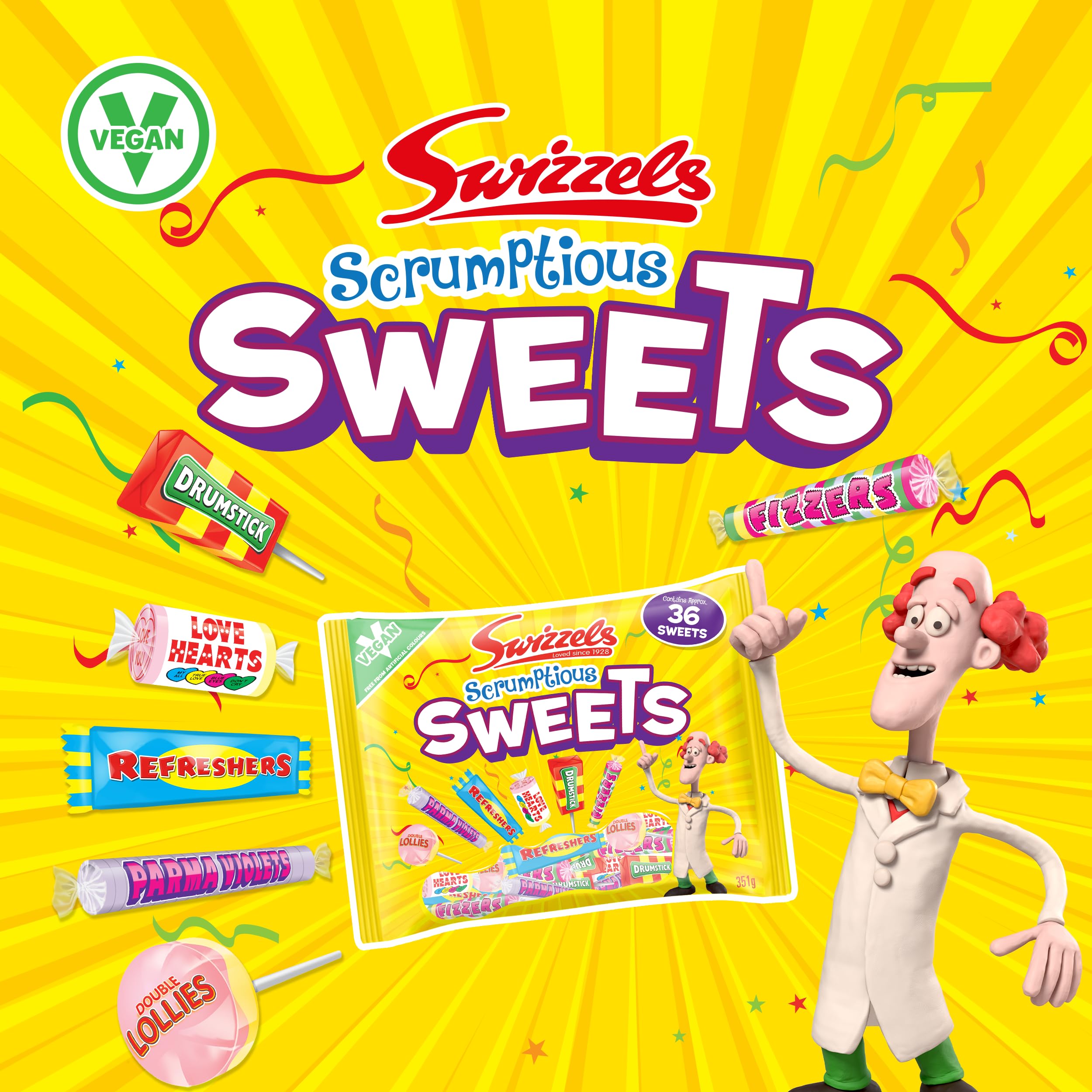 Swizzels Scrumptious Sweets - Assorted Chewy and Hard Candies Selection 6