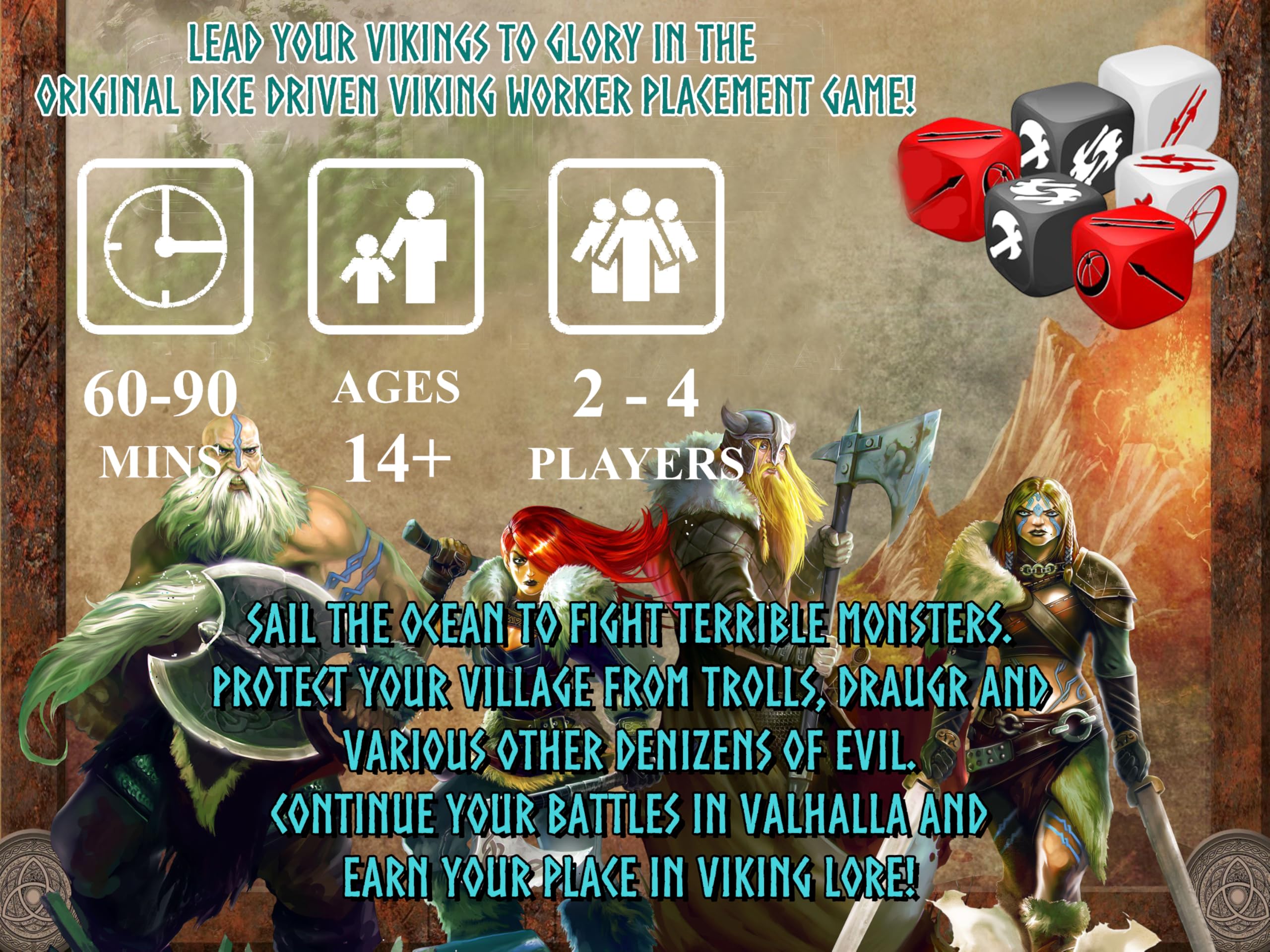 Grey Fox Games Champions of Midgard Board Game 6