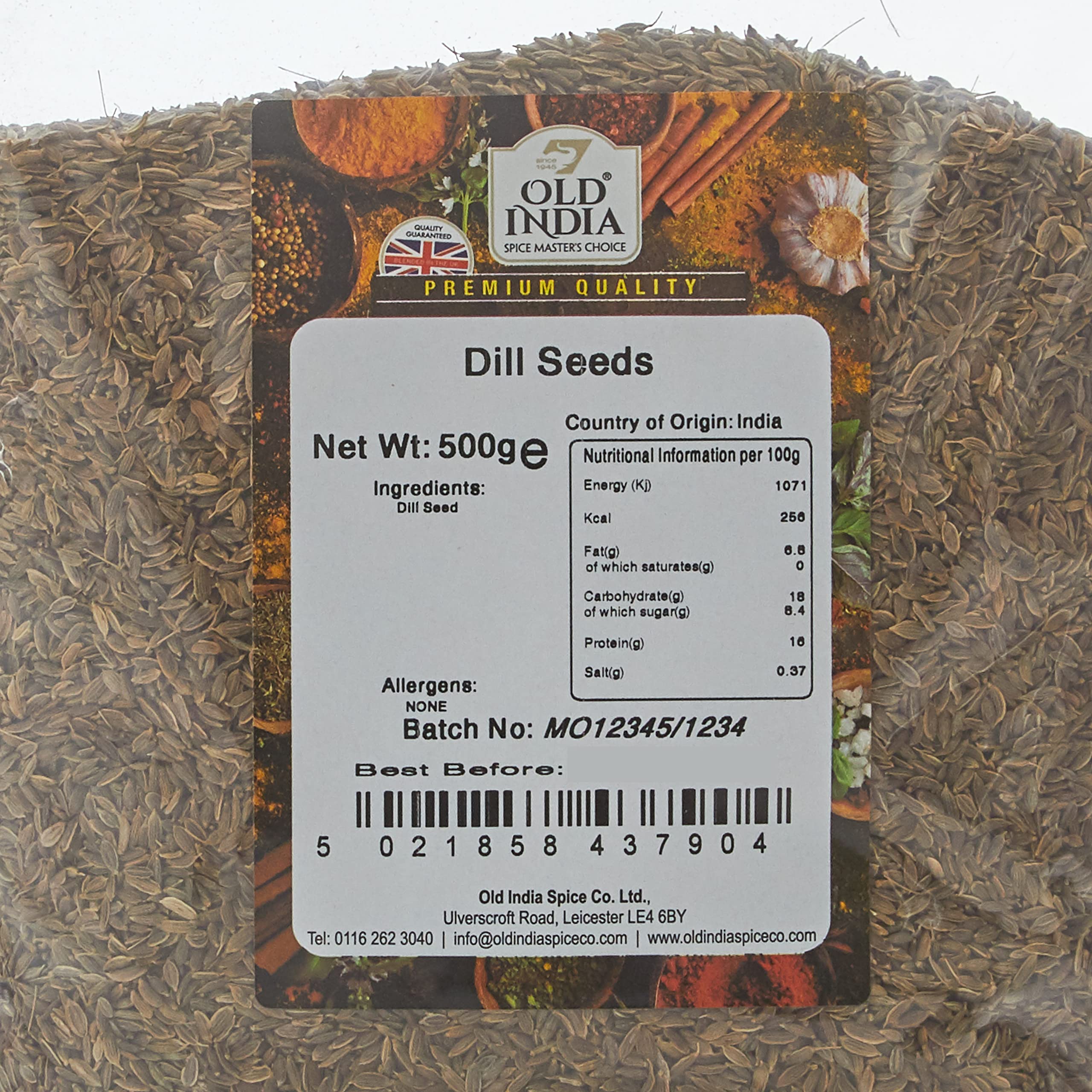 Old India Dill Seeds - 100% Natural Whole Spice | 500g Pack