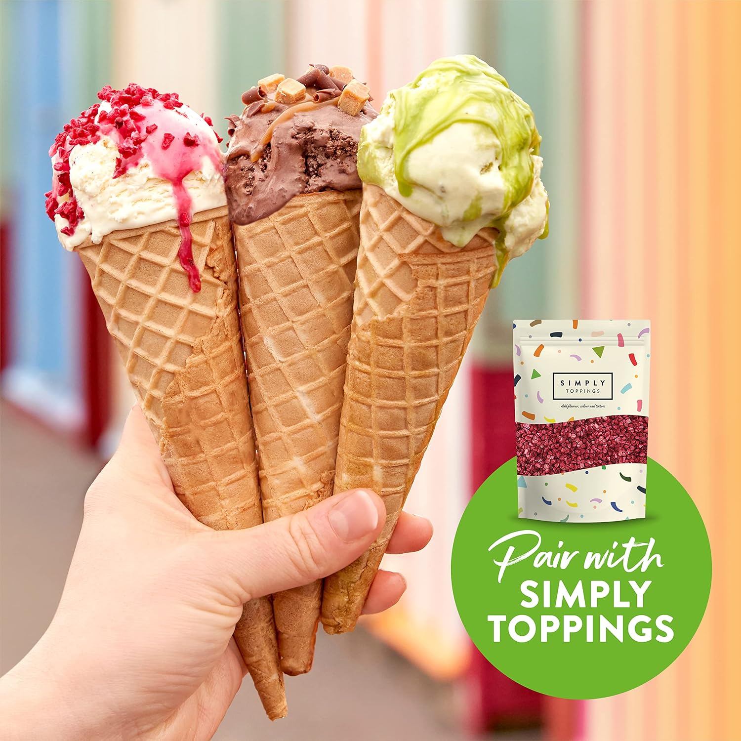 Simply - White Chocolate with Hazelnut Flavouring Topping Sauce 1kg 5