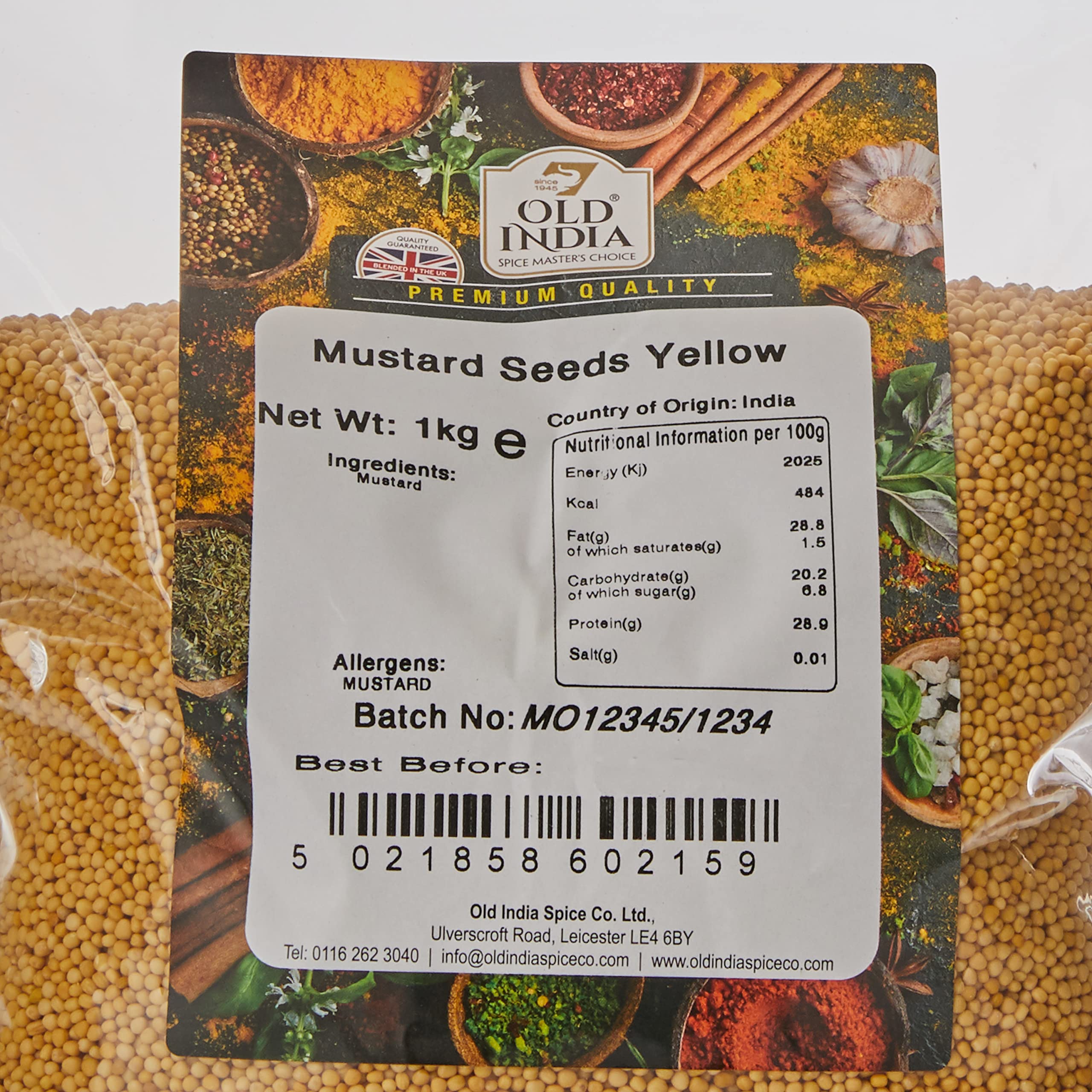 Old India Yellow Mustard Seeds - 1 kg Pack | 100% Natural & Additive Free 2