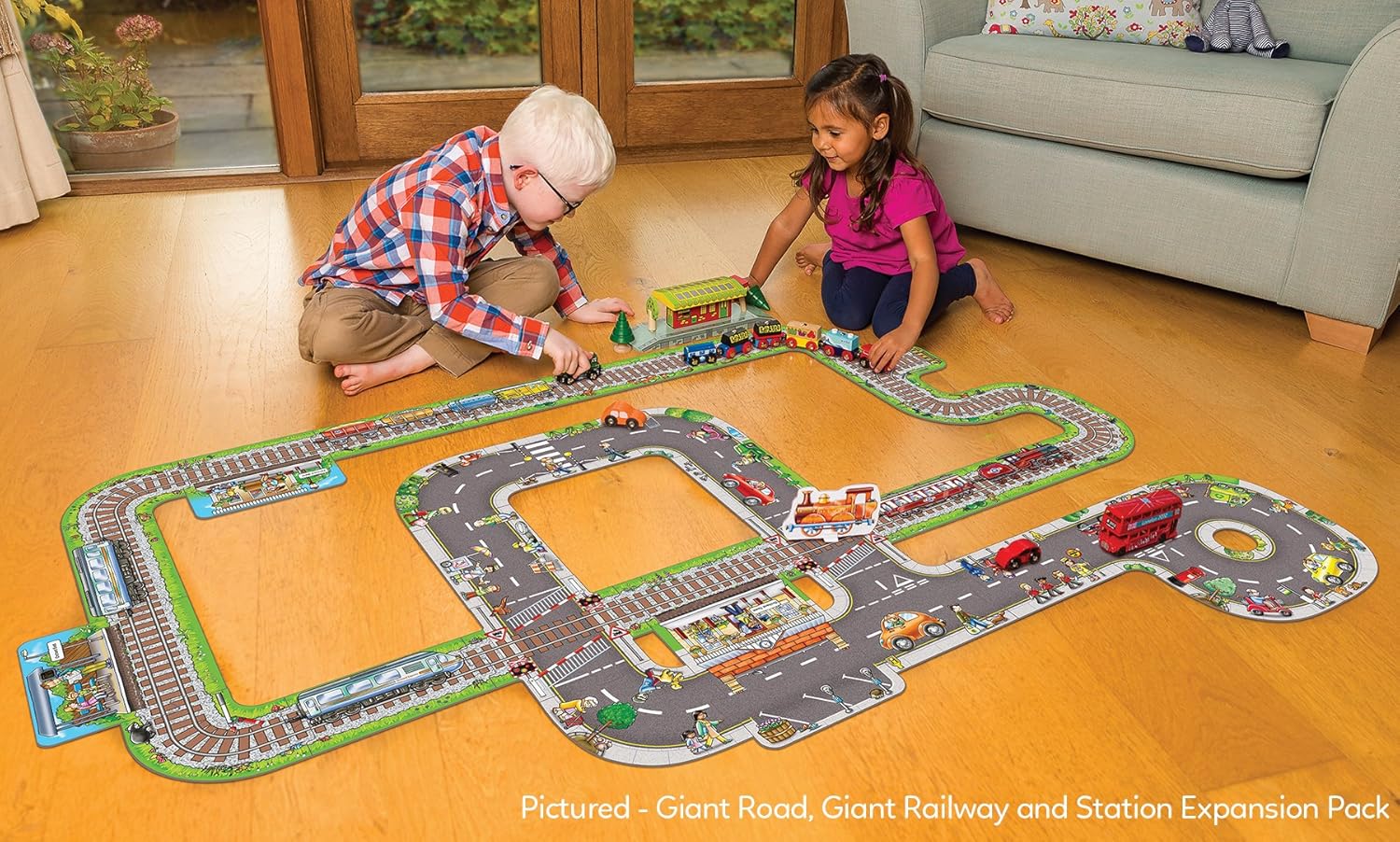 Orchard Toys Giant Road Floor Puzzle - Interchangeable 20-Piece Educational Puzzle for Ages 3+ 9