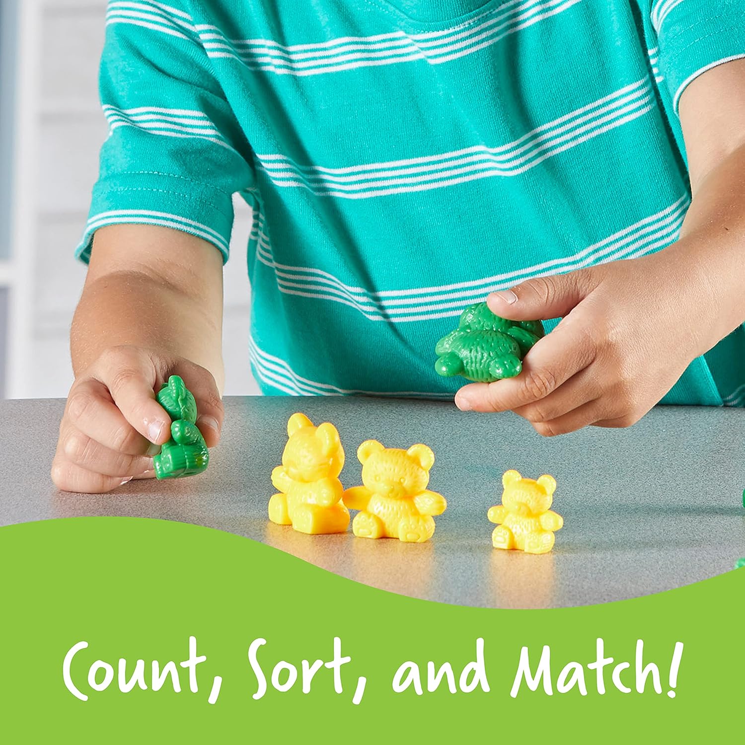 Learning Resources The Original Three Bear Family Counters - 96-Piece Rainbow Maths Set for Ages 3+ 8