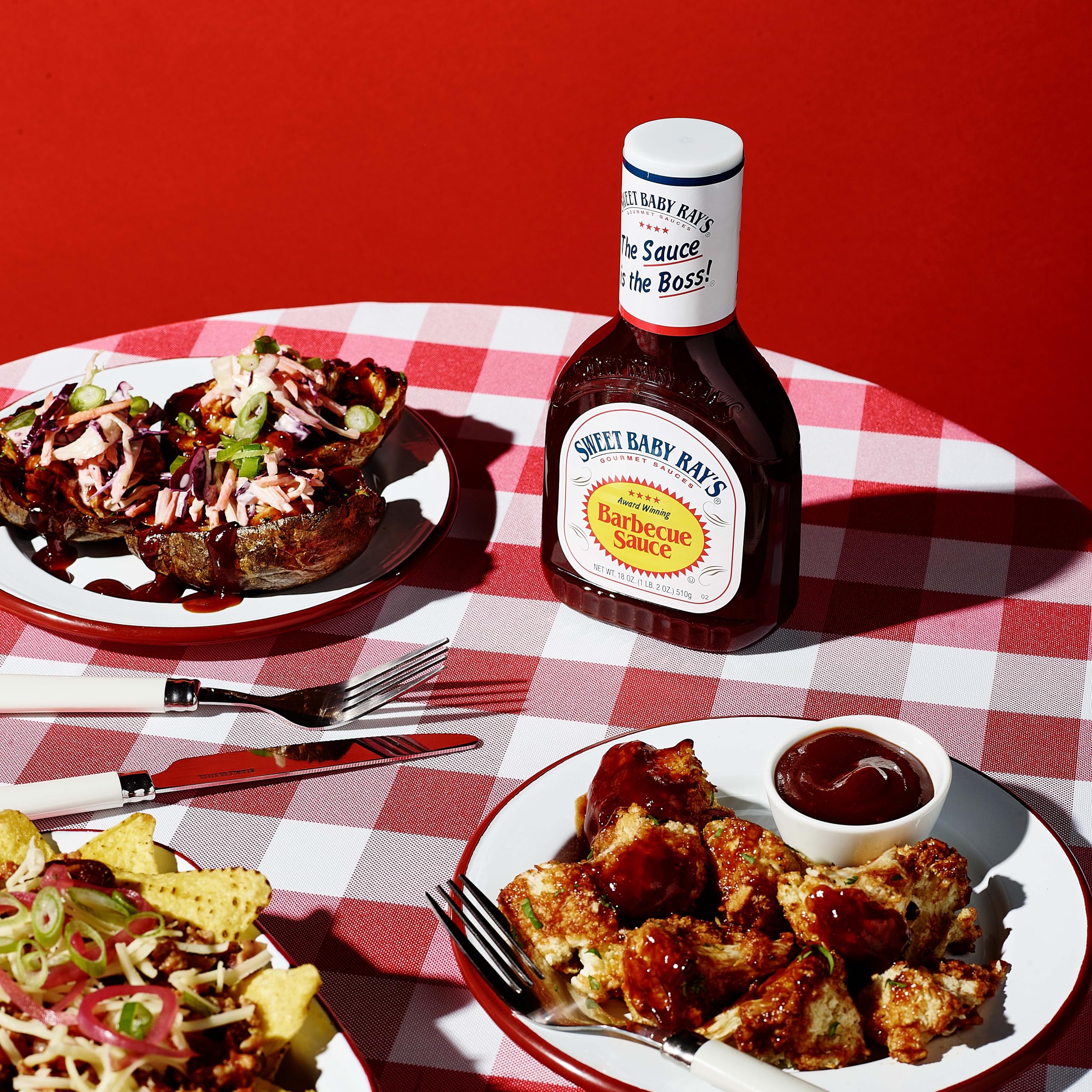 Sweet Baby Ray's Original BBQ Sauce - 18 oz Bottle, Sweet and Tangy Barbecue Sauce 6