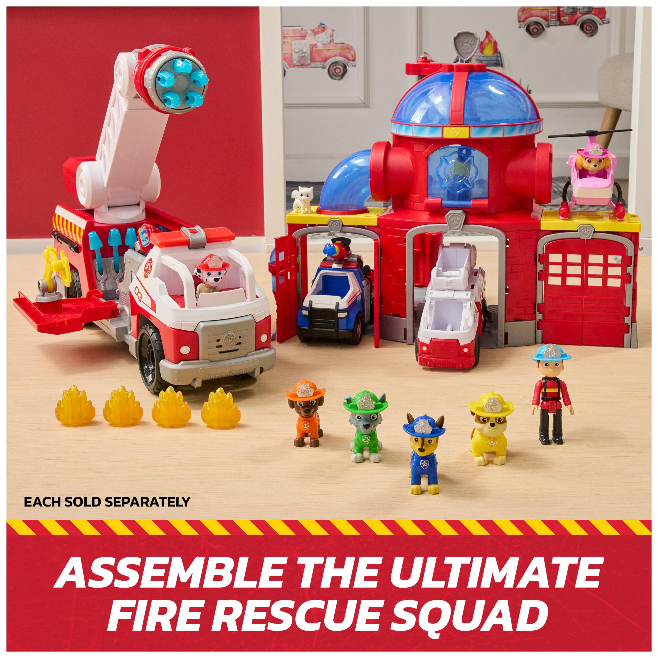 Paw Patrol Skye Rescue Fire Chopper Playset with Action Figure and Kitty Friend | Ages 3+ 9