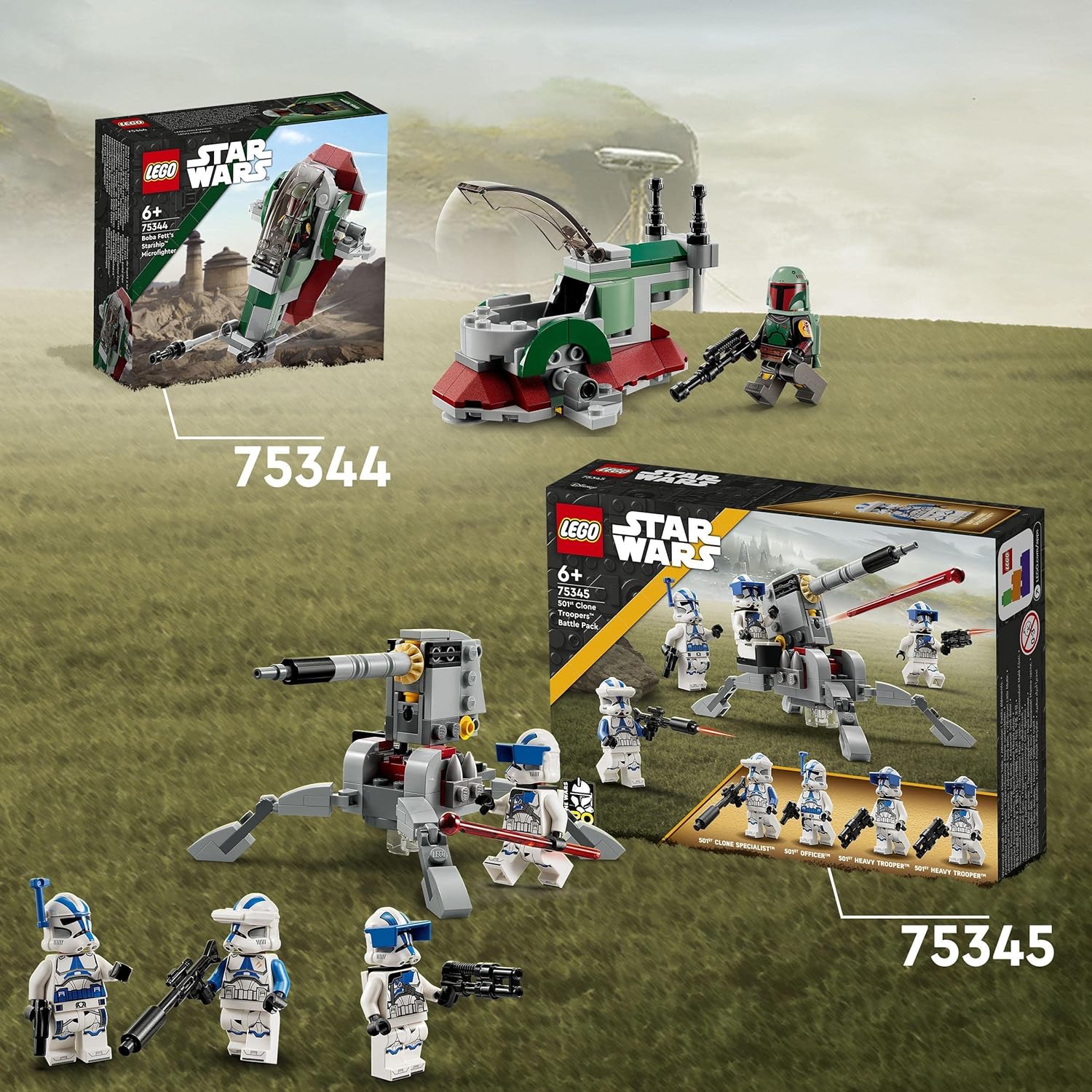 LEGO 75345 Star Wars 501st Clone Troopers Battle Pack Set, Buildable Toy with AV 8