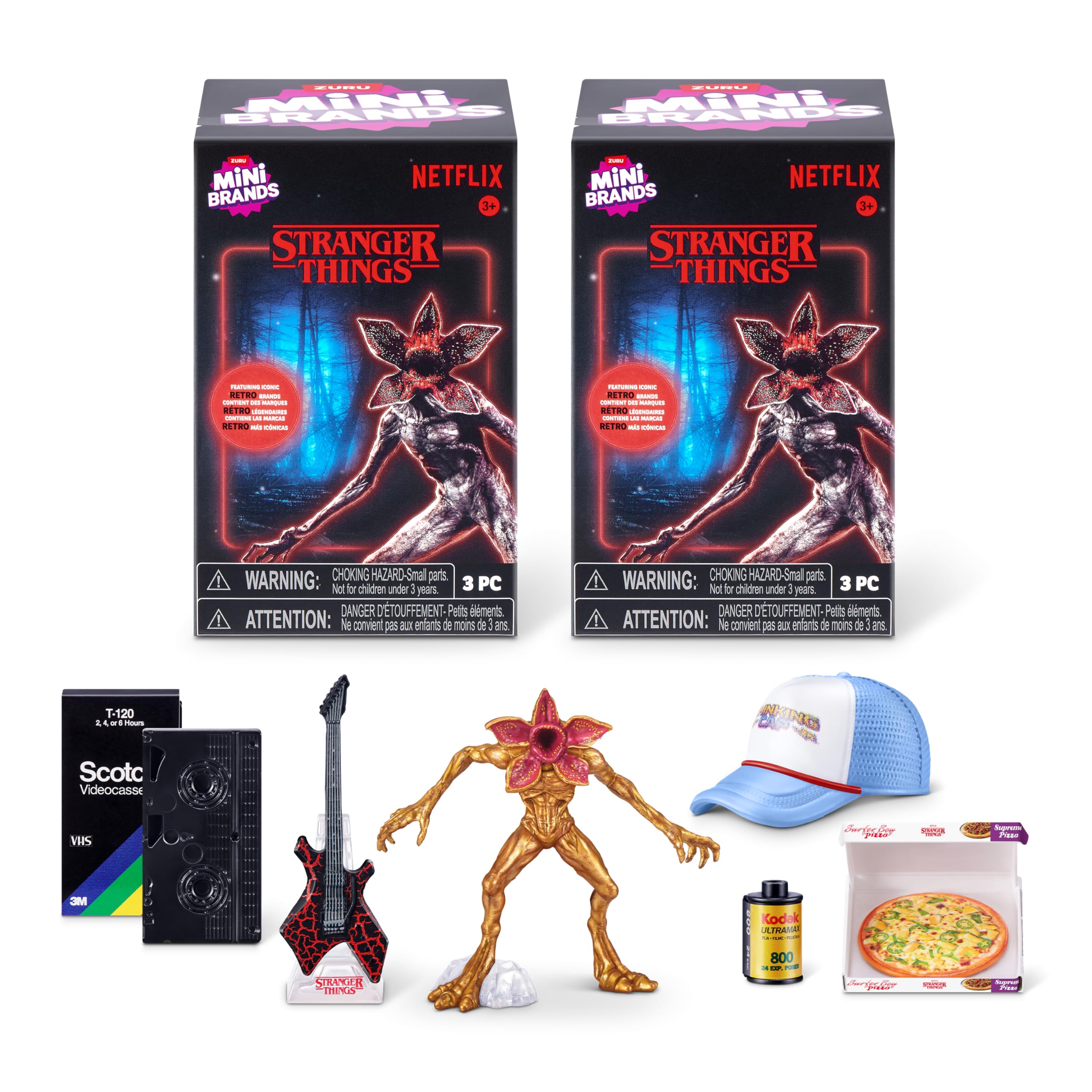 Mini Brands Stranger Things Blind Box 2 Pack by ZURU | Collect 20+ Minis | Unisex Children