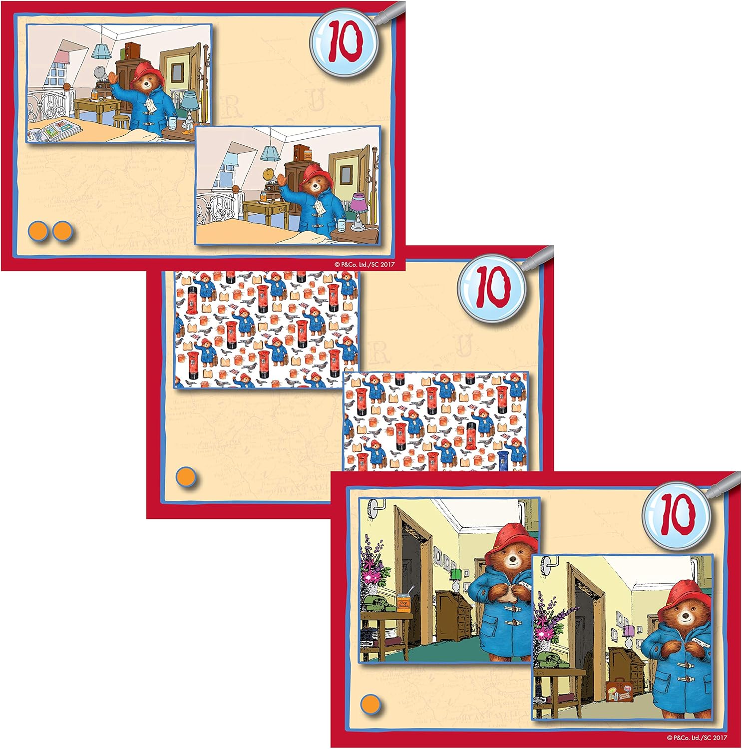 Paddington Bear Spot the Difference Game - 80 Challenges Board Game 4