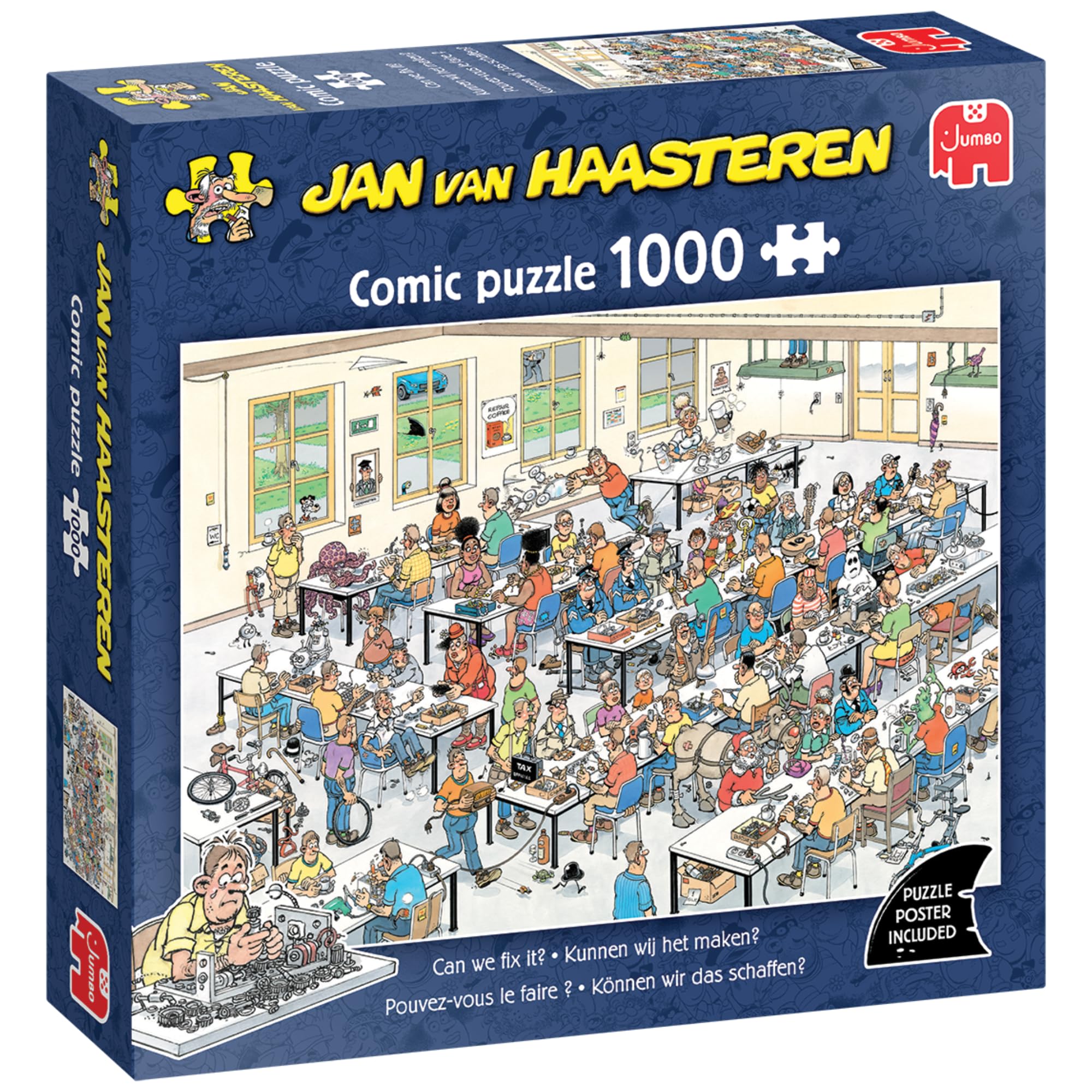 Jan van Haasteren Can We Fix It? - 1000 Piece Adults Jigsaw Puzzle | 68cm x 49cm