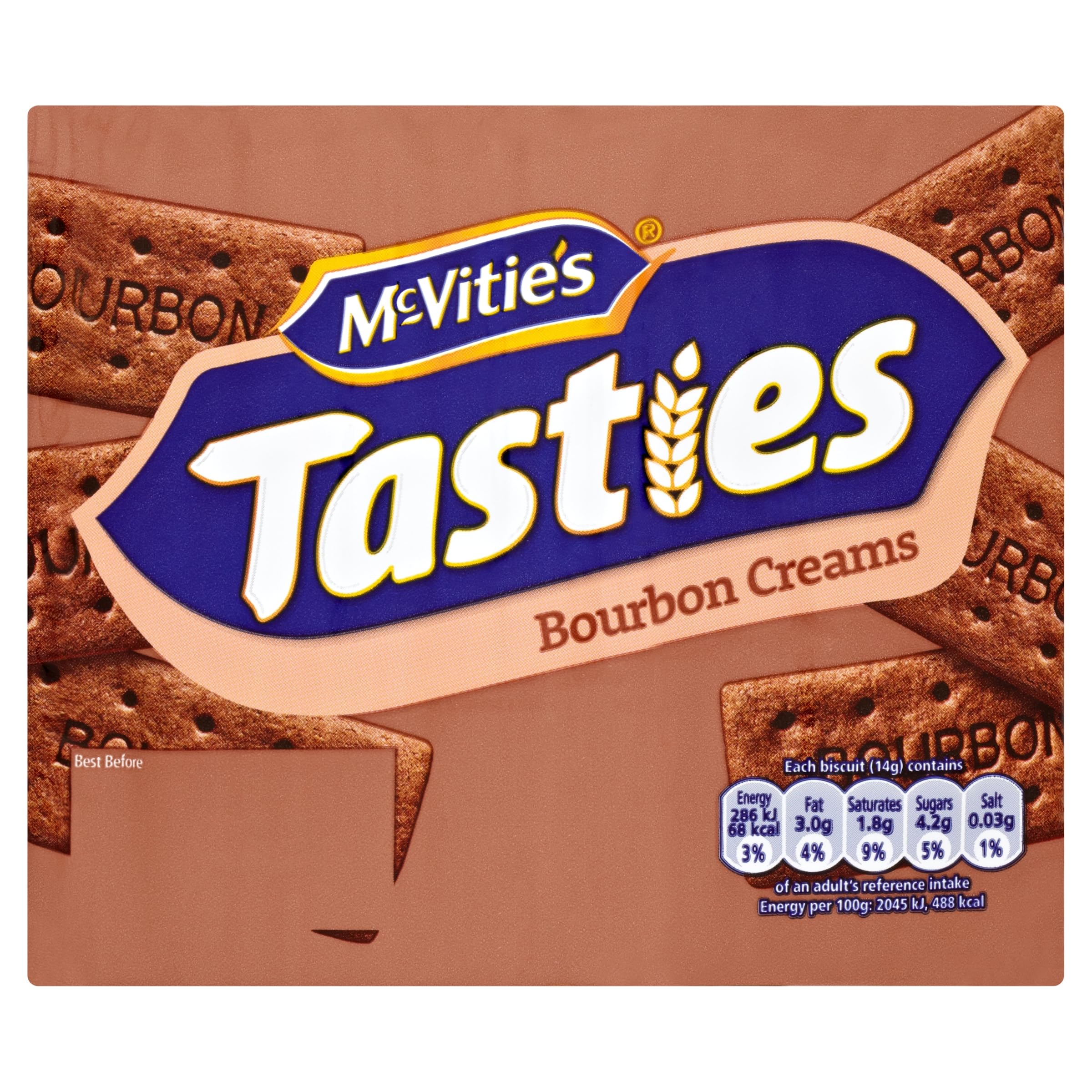 McVitie's Tasties Bourbon Creams Biscuits 300 g (Pack of 1)