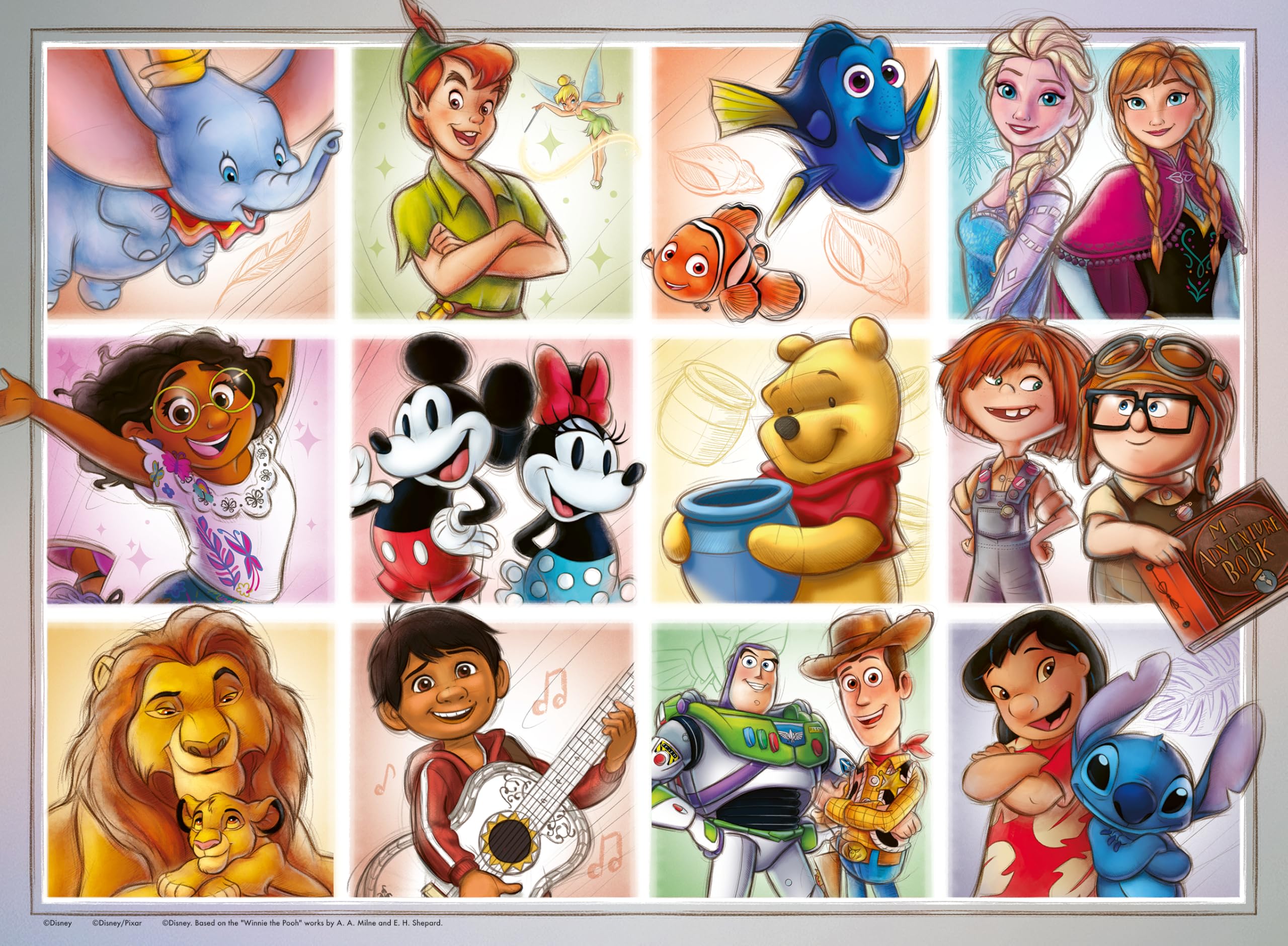 Ravensburger Disney Multicharacter 100 Piece Jigsaw Puzzle for Kids Age 6+ | XXL Pieces | 49 x 36 cm 1