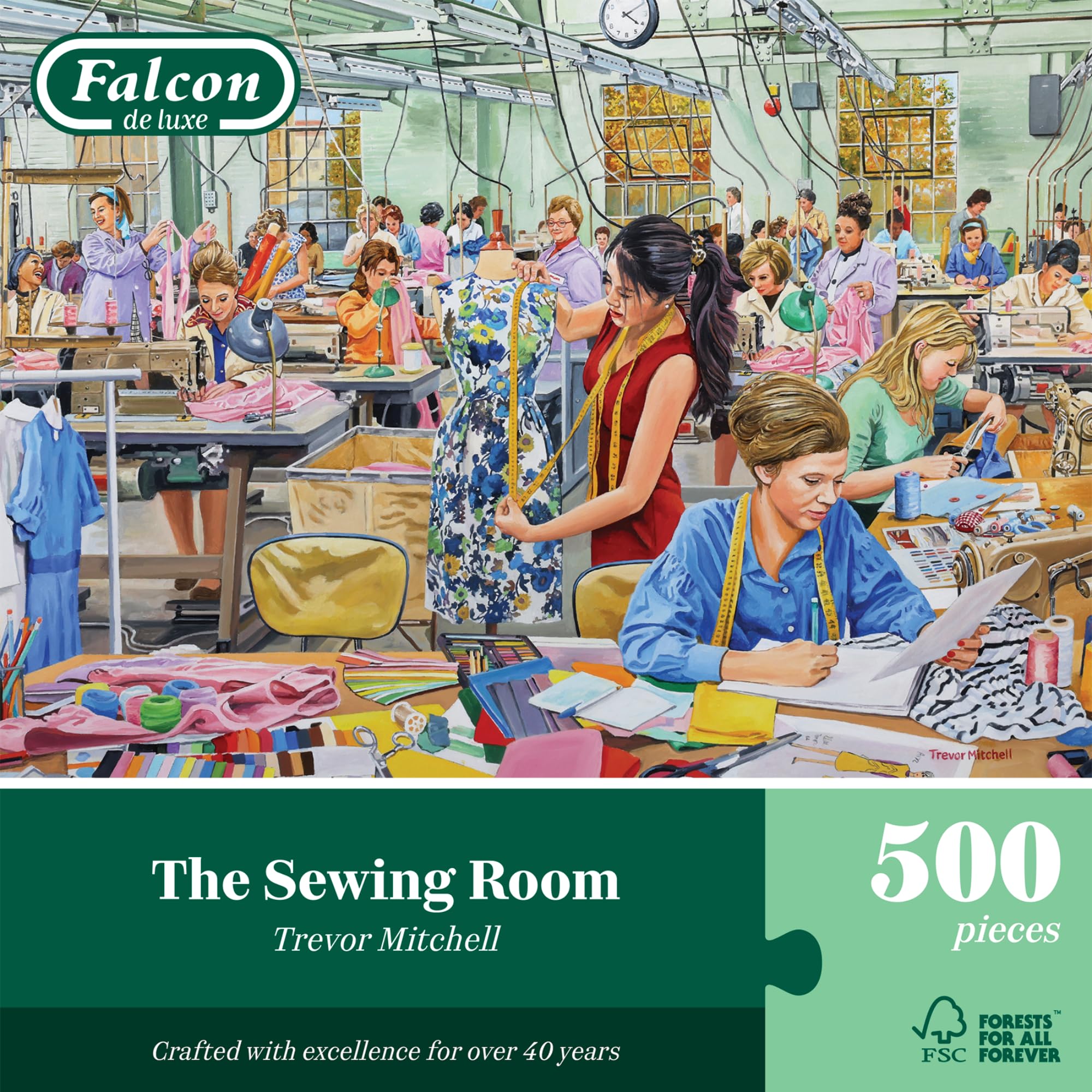 Falcon The Sewing Room - 500 Piece Jigsaw Puzzle for Adults