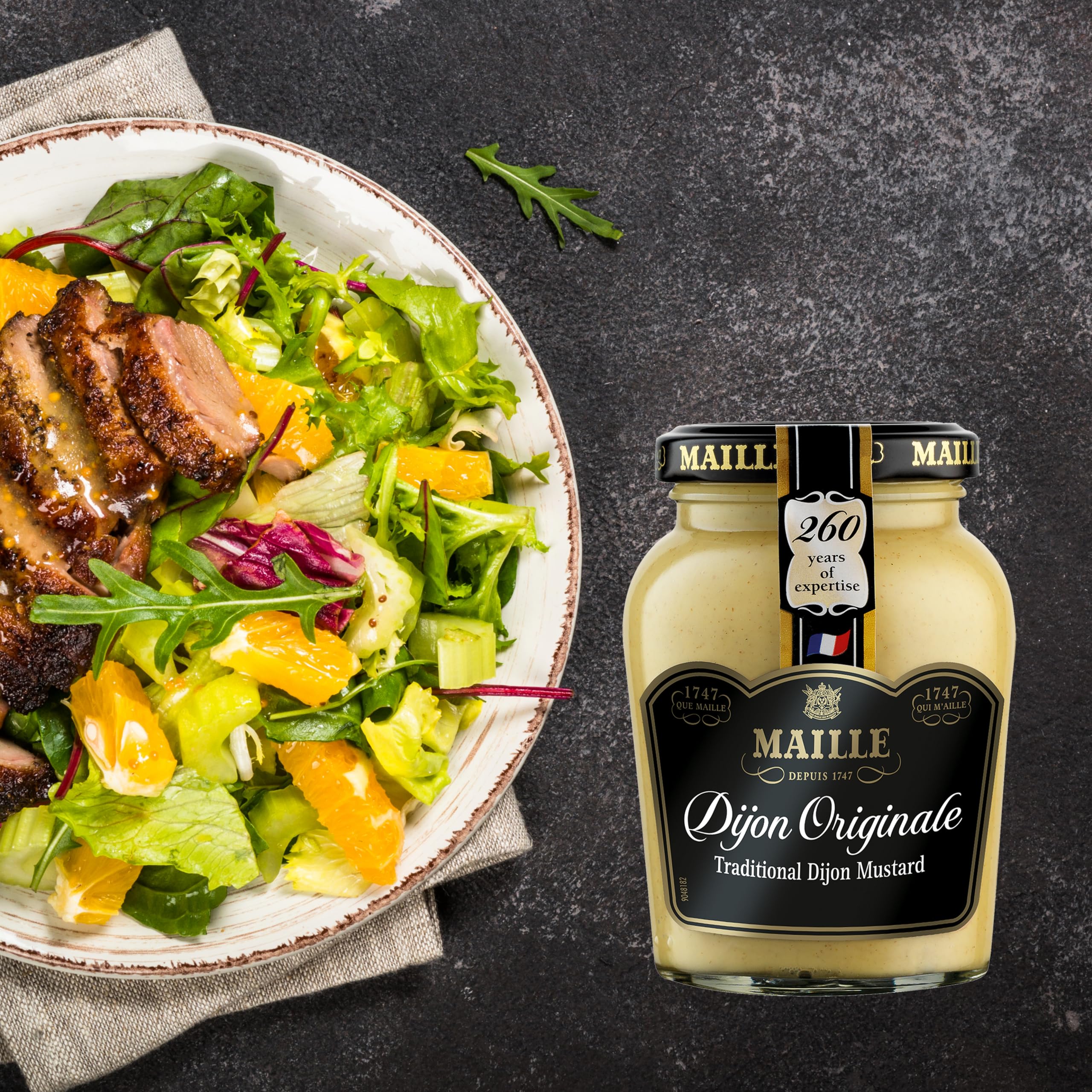Maille Dijon Original Mustard since 1747 - Condiment for Salads, Chicken, Fish, and Sandwiches 6