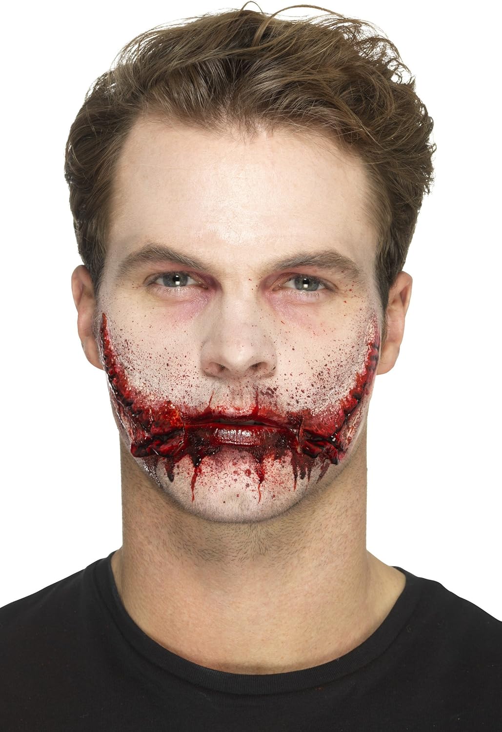 Smiffys Latex Stitched Smile Prosthetic with Adhesive