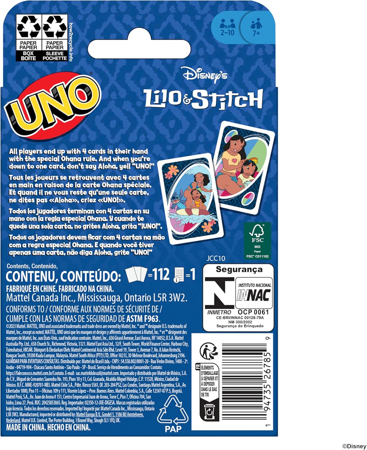Mattel Games UNO Disney’s Lilo and Stitch Card Game 11