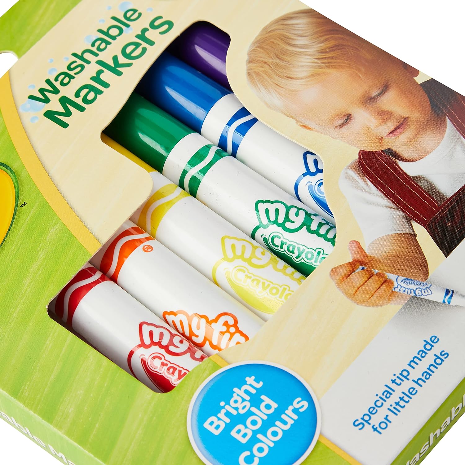 CRAYOLA My First Washable Markers - Easy-Grip for Toddlers 1+ 6