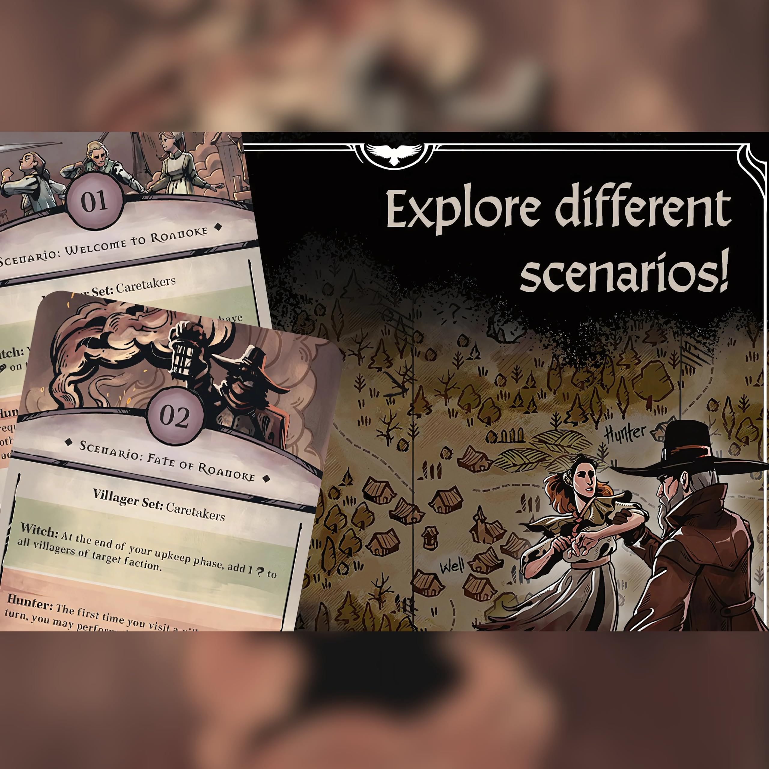 Capstone Games Pagan: The Fate of Roanoke – Asymmetrisches Kartenspiel für 2 Spieler 13