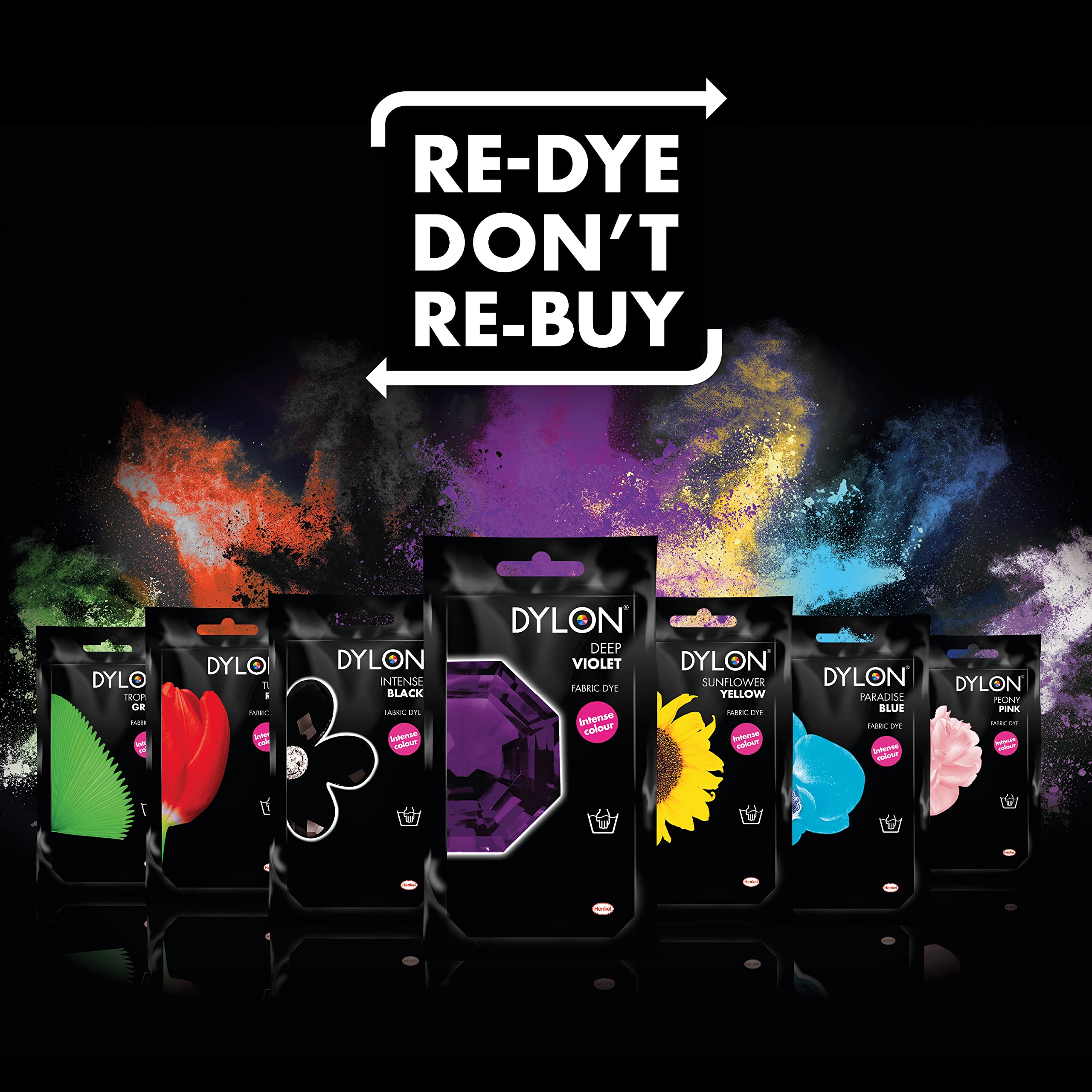 Dylon Hand Dye Sachet - Ocean Blue Fabric Dye for Clothes & Soft Furnishings, 50 g 8