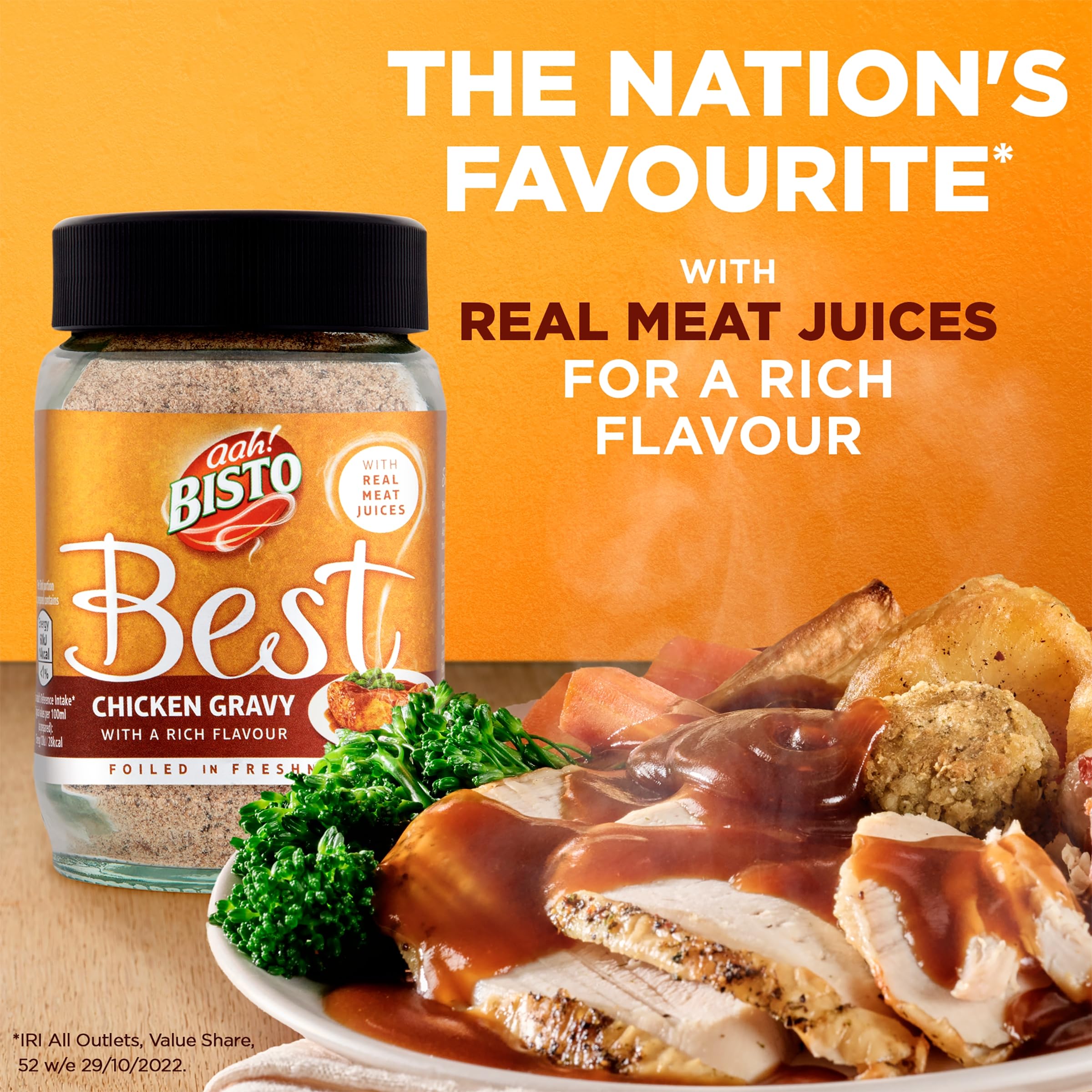Bisto - Best Chicken Gravy Granules Made with Real Meat Juice, 230 g Jar 7