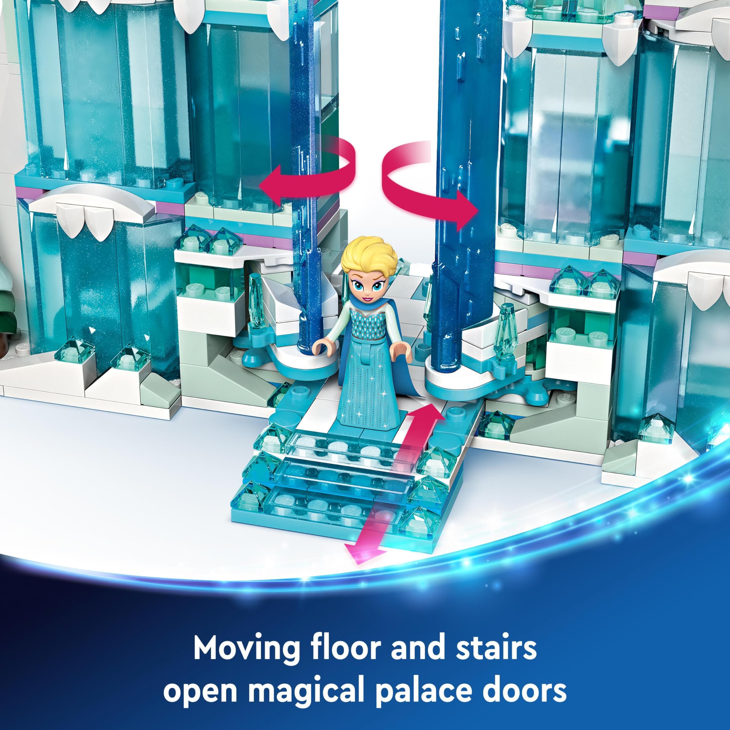 LEGO ǀ Disney Frozen Elsa’s Ice Palace Building Toy Set - 630-Piece Playset for Kids Ages 6+ 8