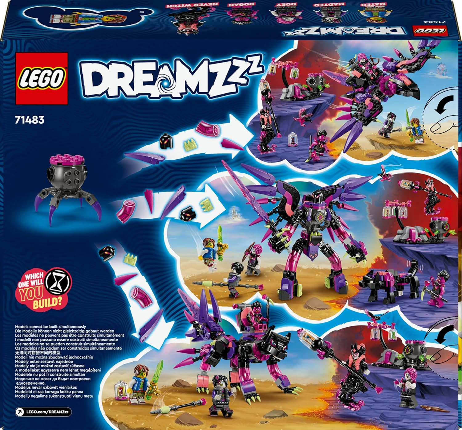 LEGO DREAMZzz The Never Witch’s Nightmare Creatures Set - Building Playset for Ages 9+ 9