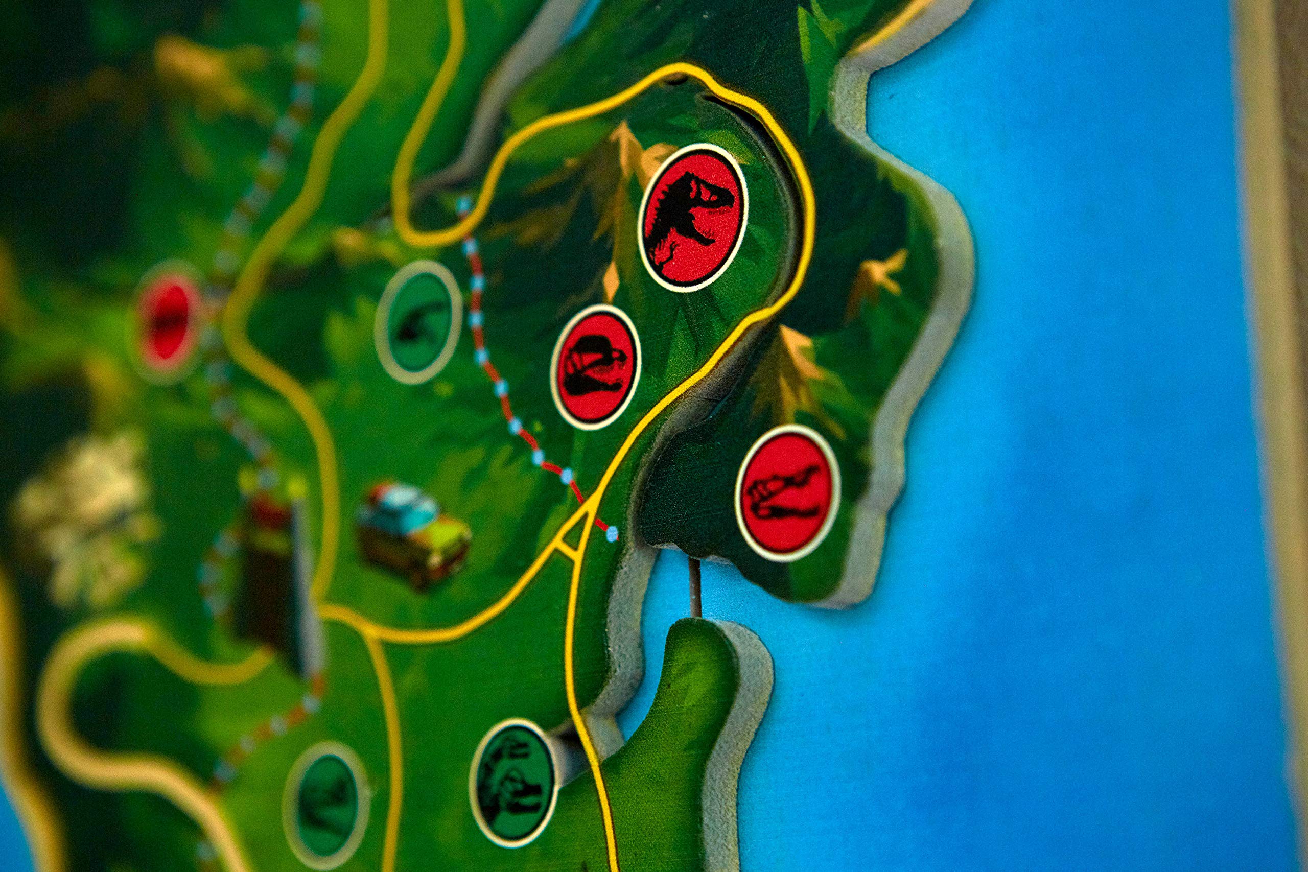 Doctor Collector - DCJP16 Jurassic Park Isla Nublar Map 3D Wooden Poster