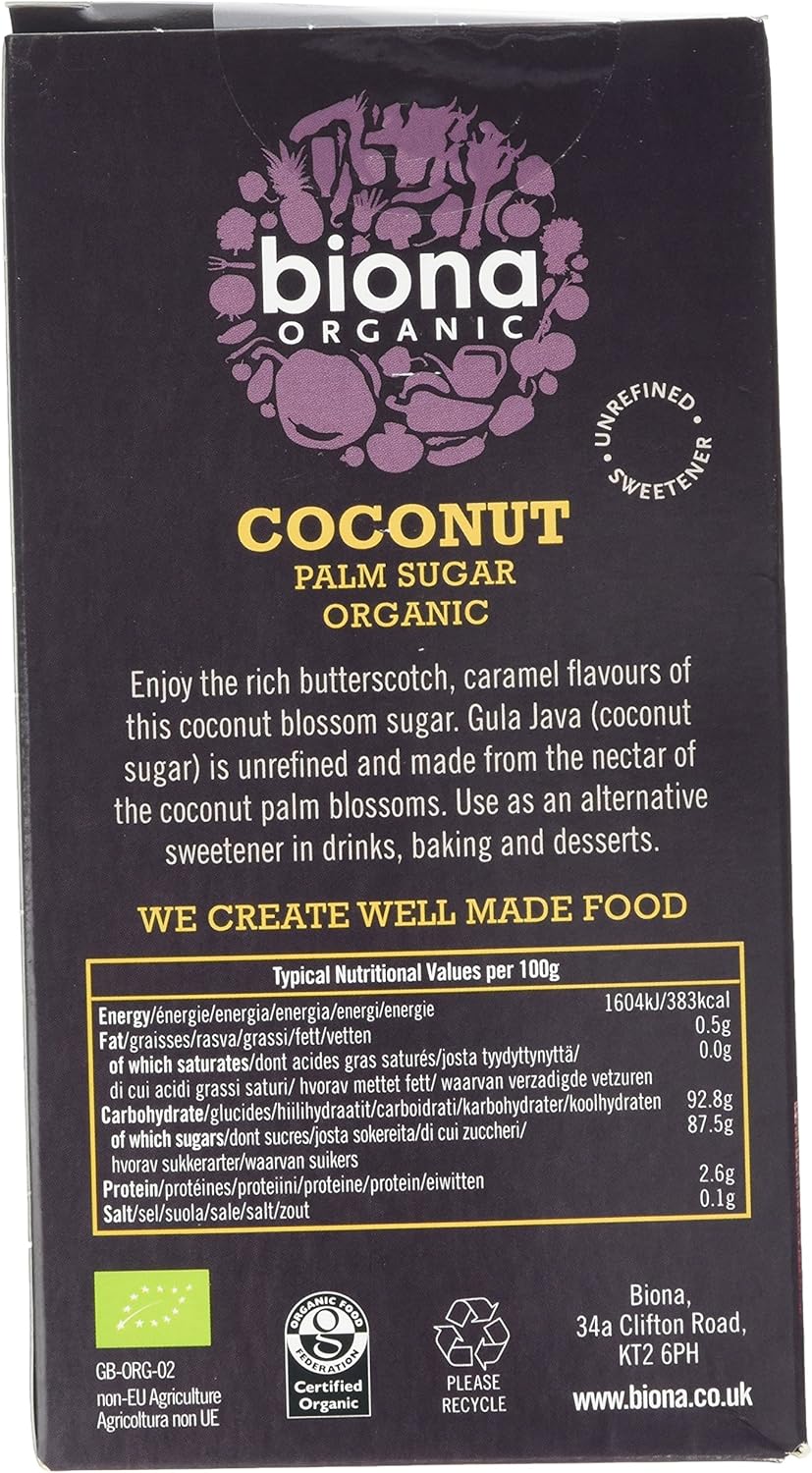 Biona Coconut Unrefined Palm Sugar, 500g 5