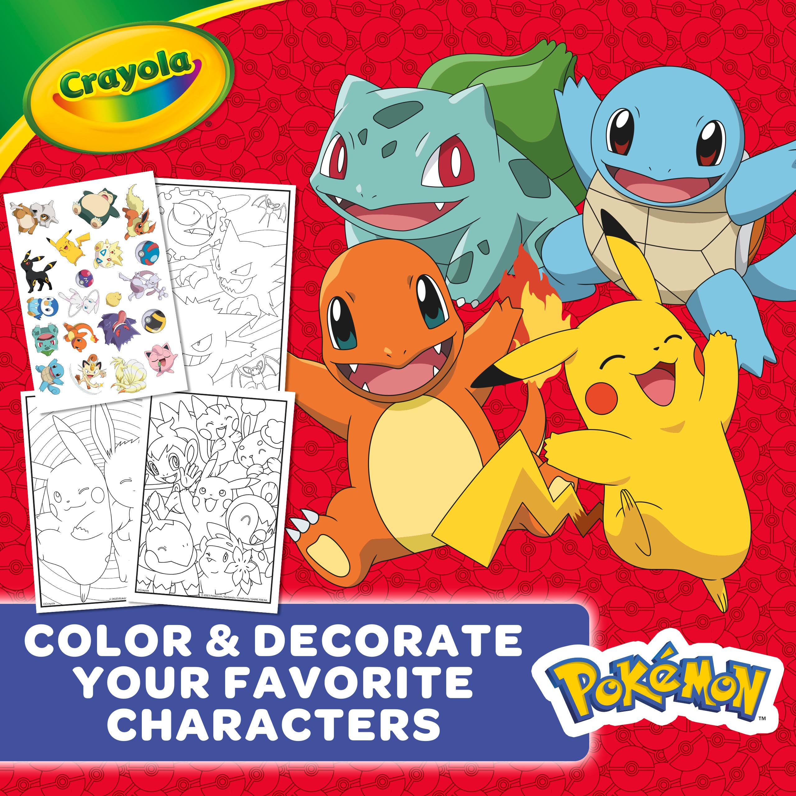 CRAYOLA Pokémon 96-Page Coloring Book with Sticker Sheet 6