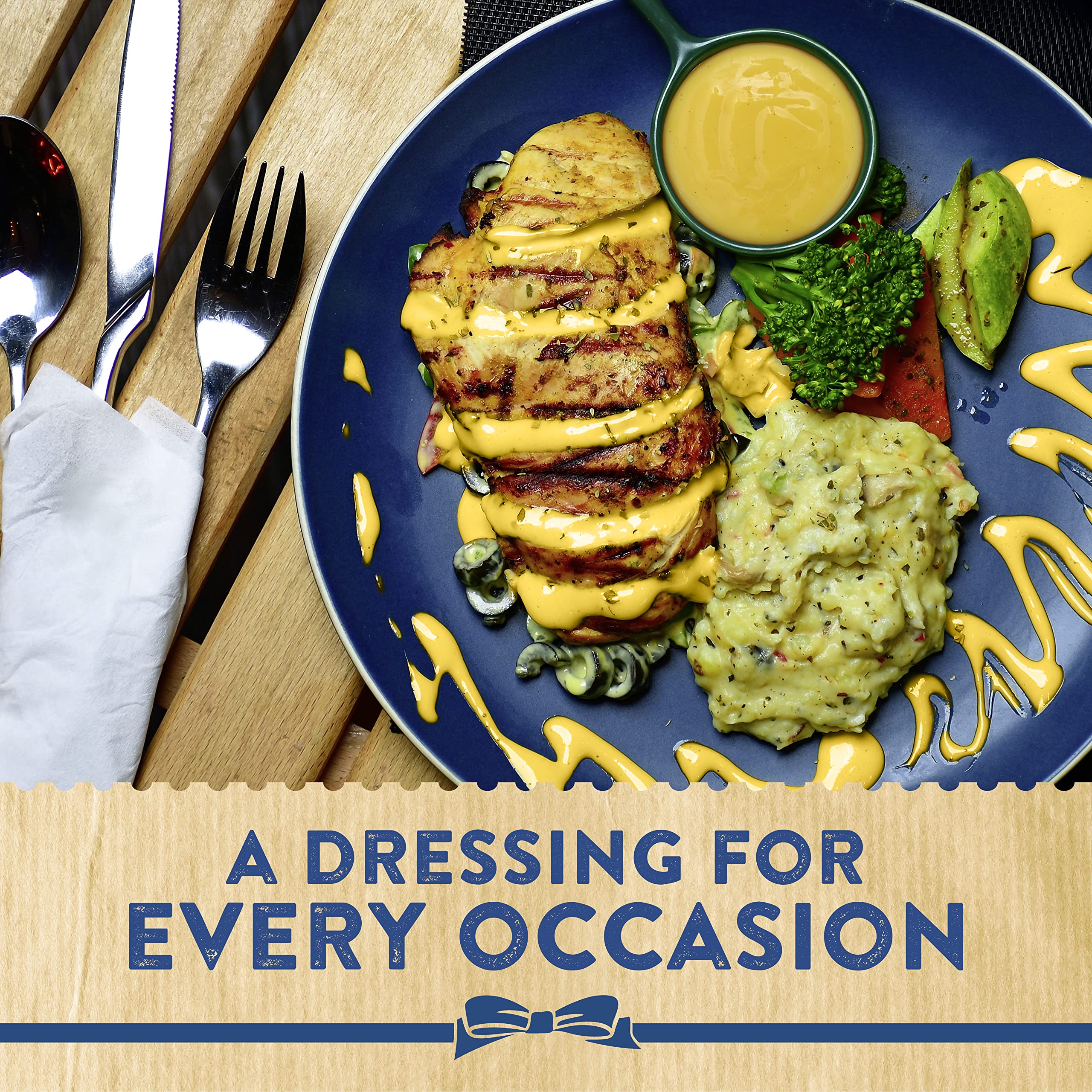 Hellmann's Real Honey & Mustard Salad Dressing & Dip - 450g Creamy Condiment 8