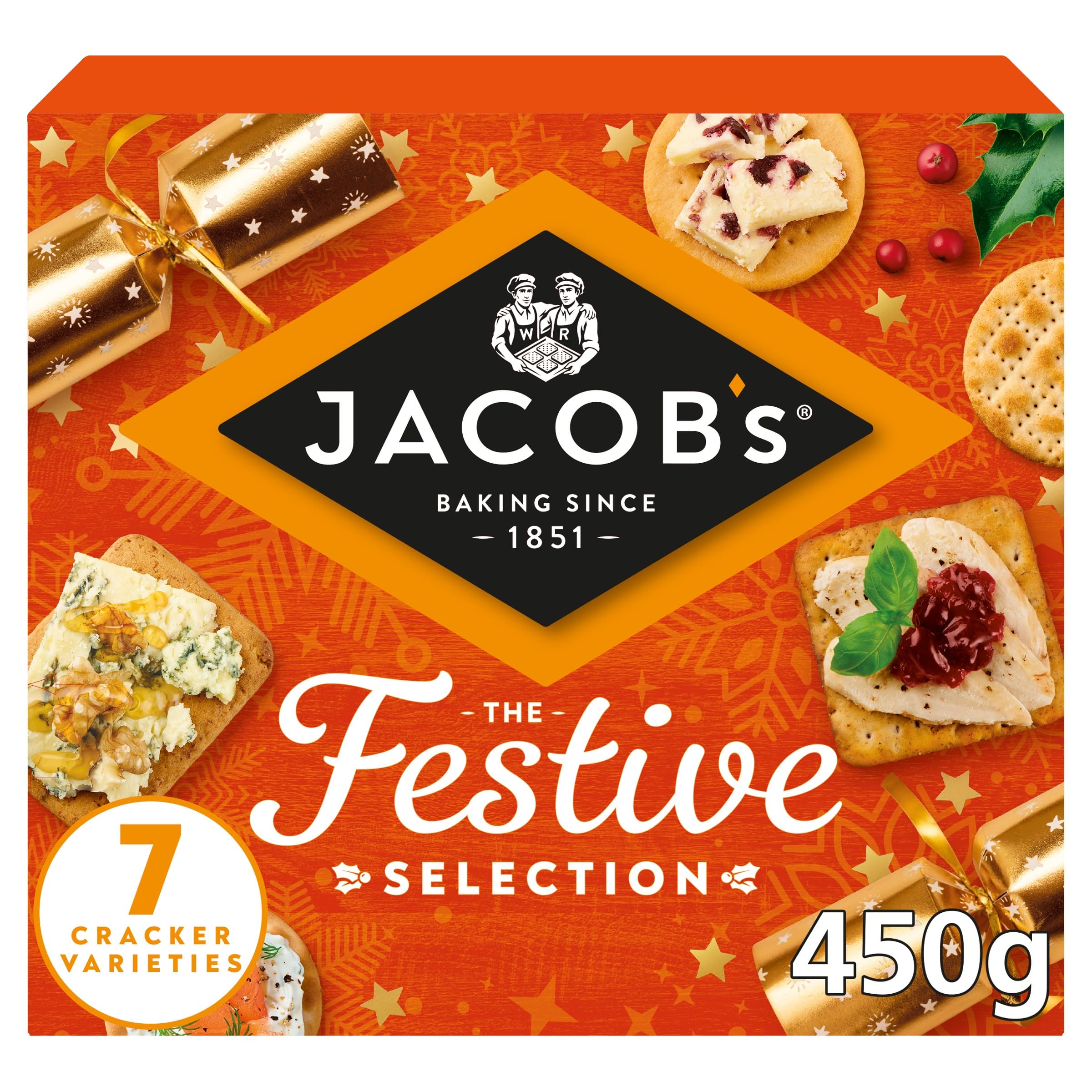Jacob's Biscuits for Cheese Carton - 7 Variety Crackers 450g 7
