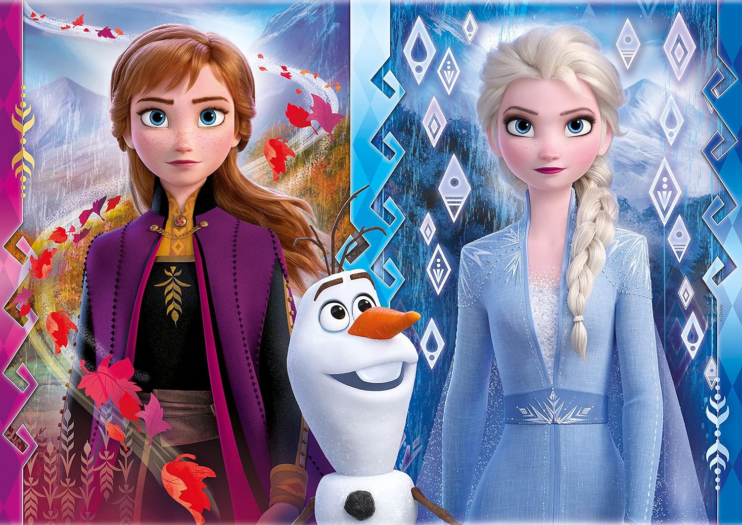 Clementoni Disney Frozen 2 x 30-Piece Puzzle Set - Educational Floor Puzzles for Kids 3 Years+ 3
