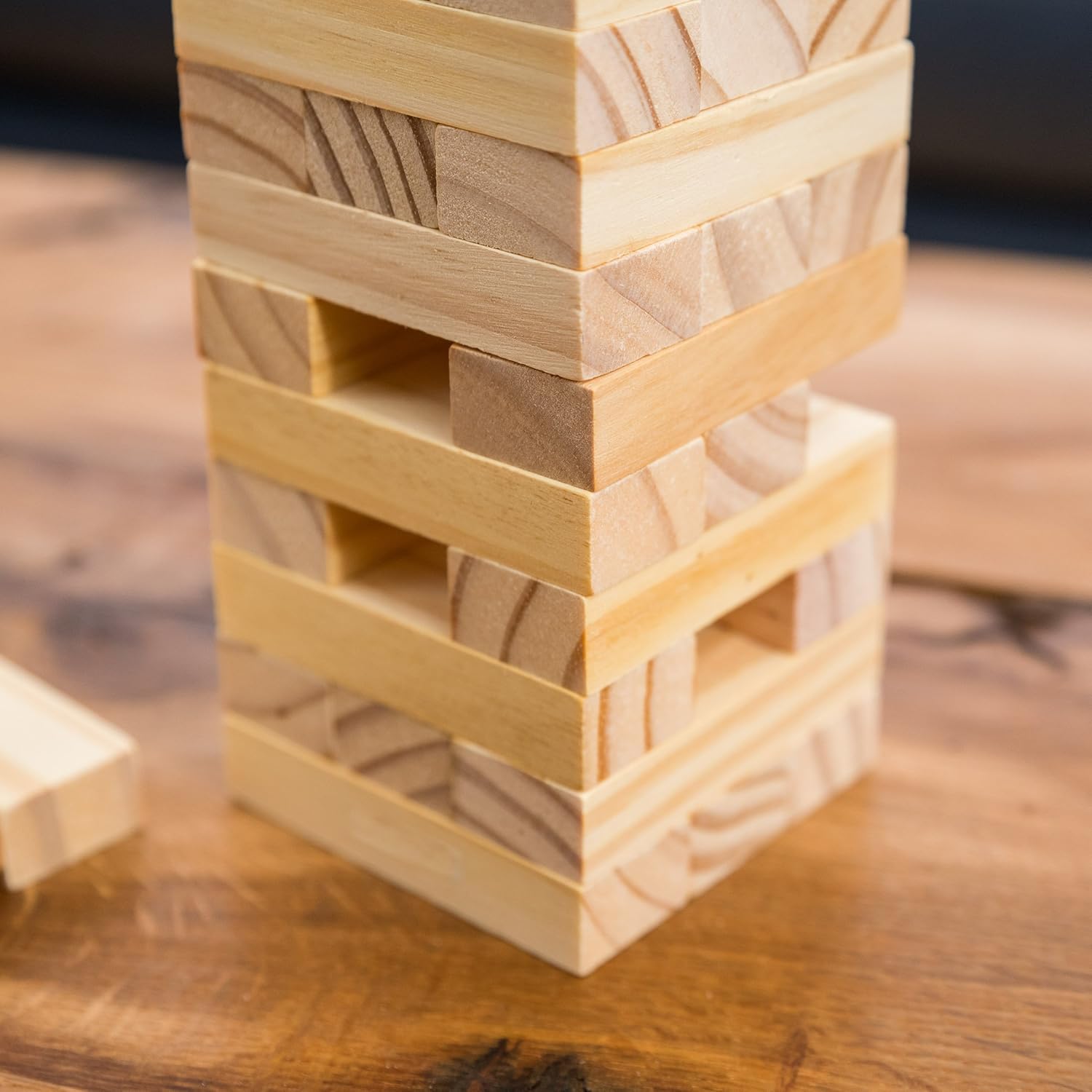 Toyrific Stack and Fall Tumble Tower Game with 54 Wooden Blocks 7